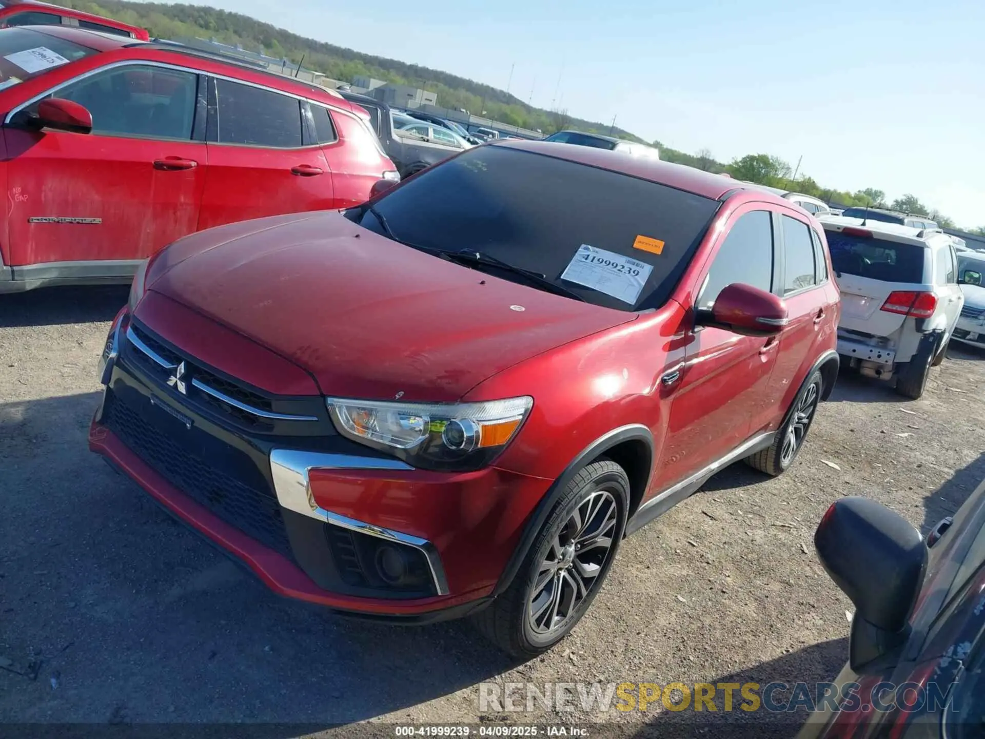 20 fotografías del automóvil dañado JA4AP3AU5KU017188 MITSUBISHI OUTLANDER SPORT 2019