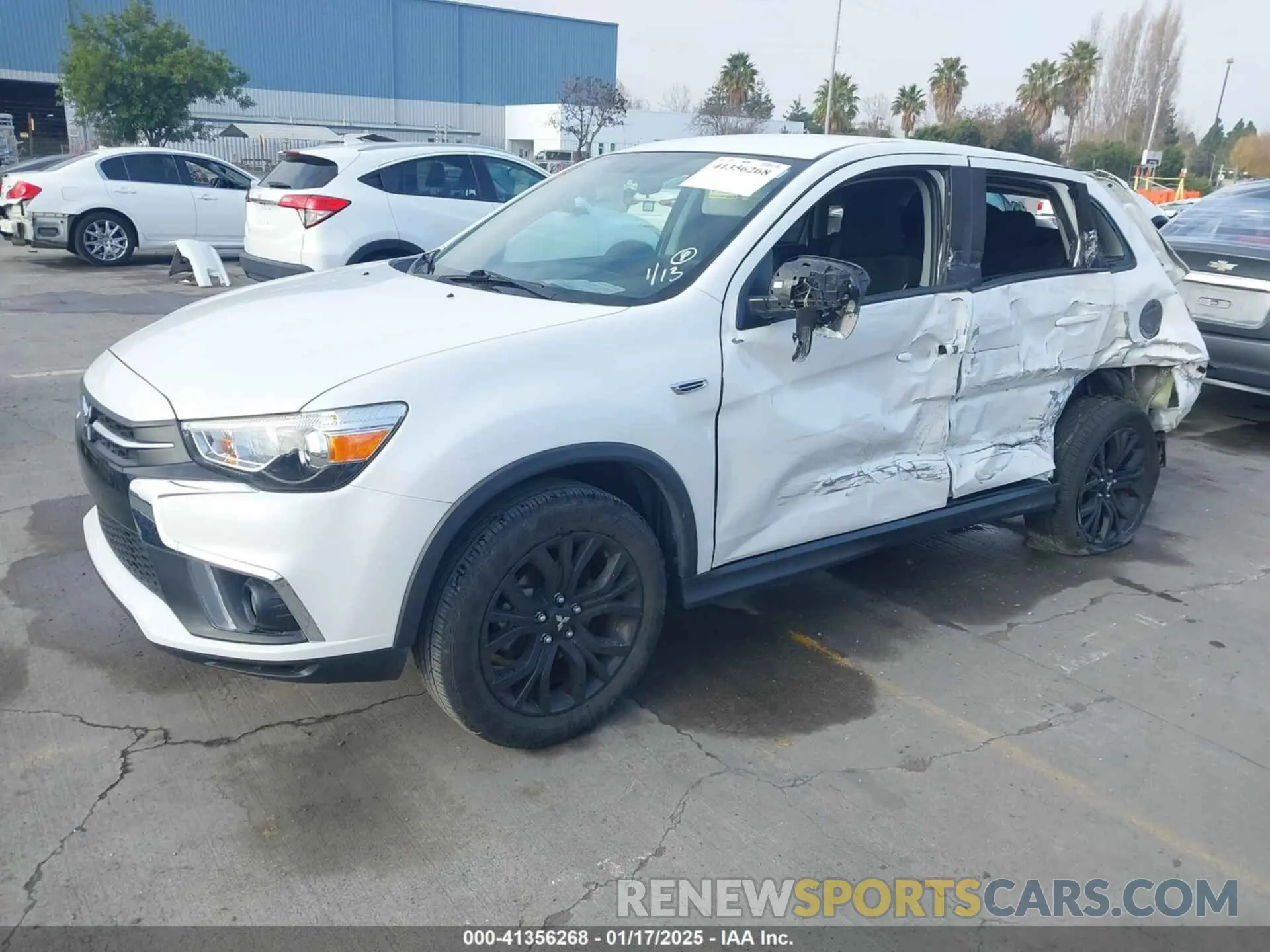 2 fotografías del automóvil dañado JA4AP3AU6KU010315 MITSUBISHI OUTLANDER SPORT 2019