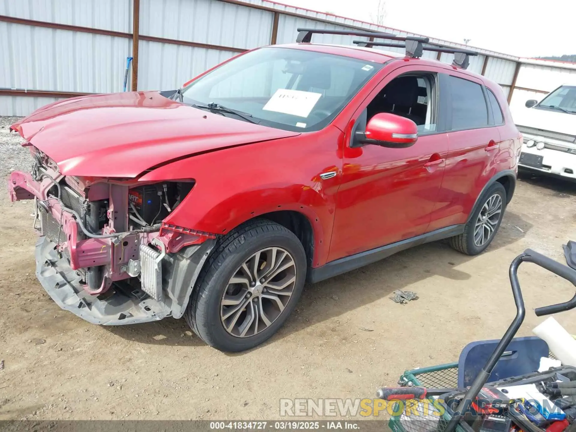 2 fotografías del automóvil dañado JA4AP3AU6KU019046 MITSUBISHI OUTLANDER SPORT 2019