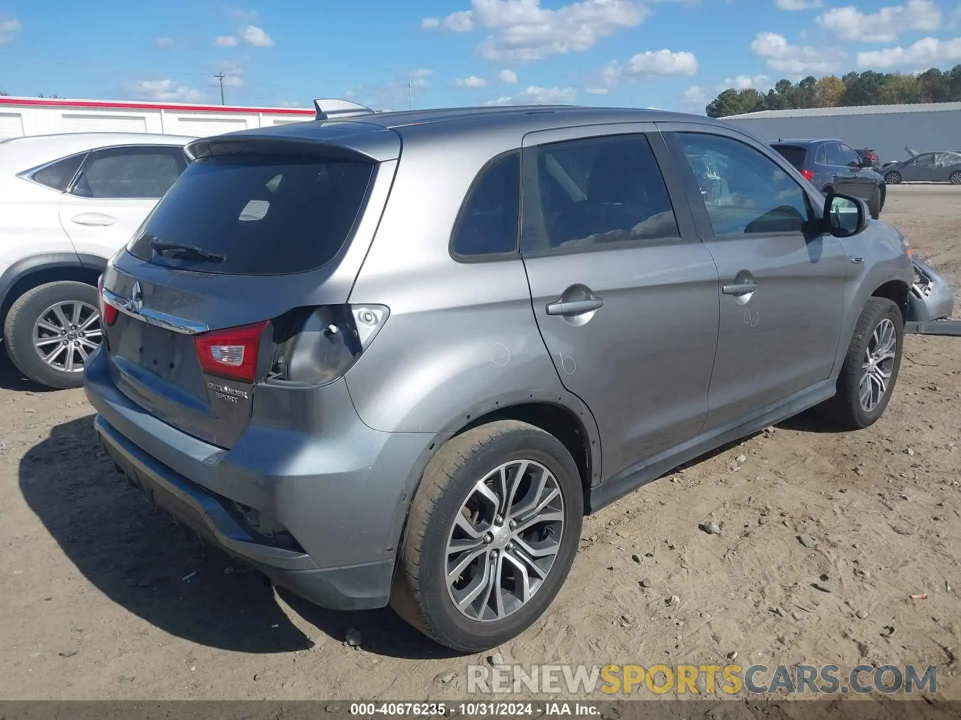 4 fotografías del automóvil dañado JA4AP3AU8KU020182 MITSUBISHI OUTLANDER SPORT 2019