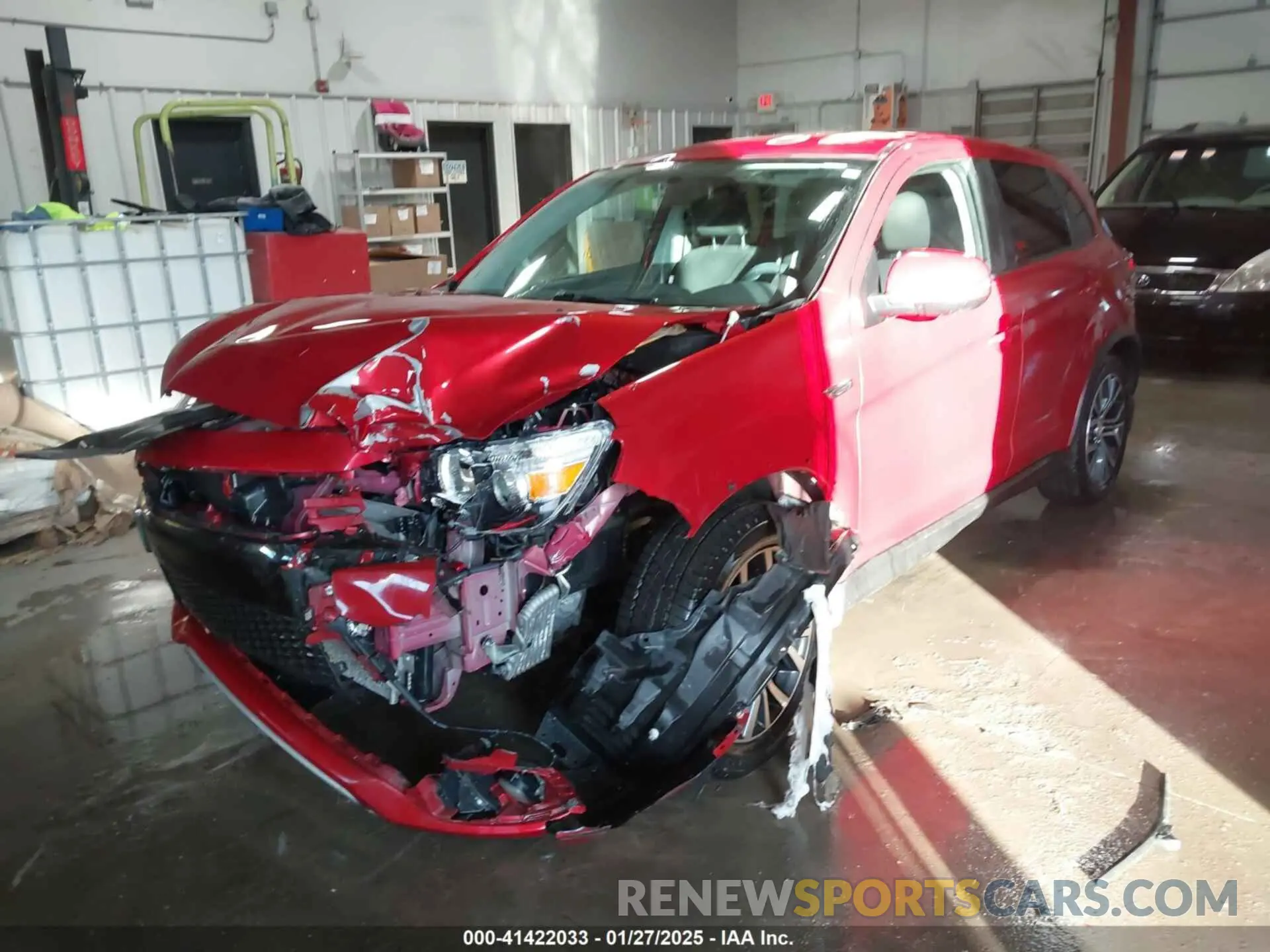 2 fotografías del automóvil dañado JA4AP4AU4KU007449 MITSUBISHI OUTLANDER SPORT 2019