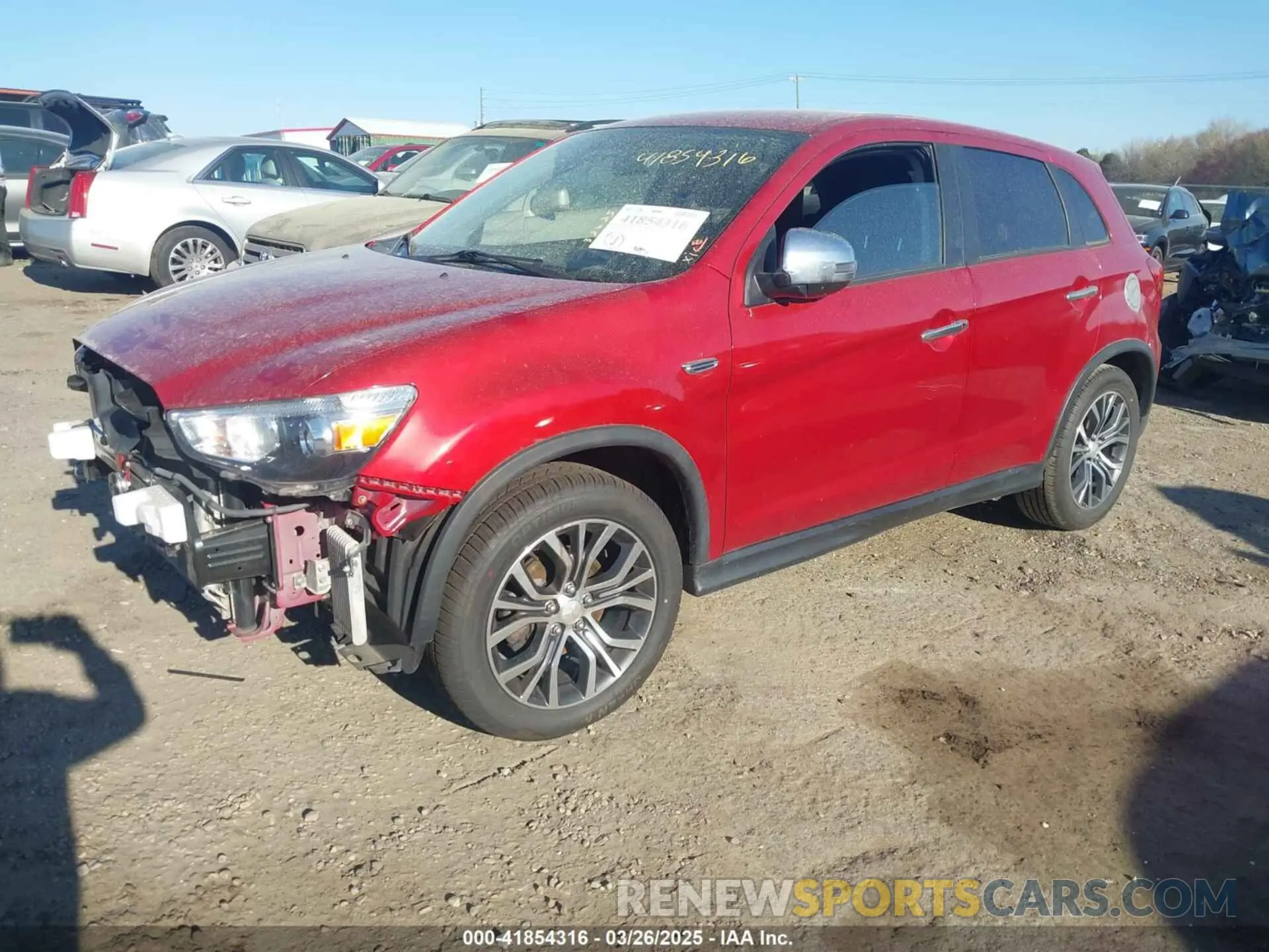 2 fotografías del automóvil dañado JA4AP4AU4KU012294 MITSUBISHI OUTLANDER SPORT 2019