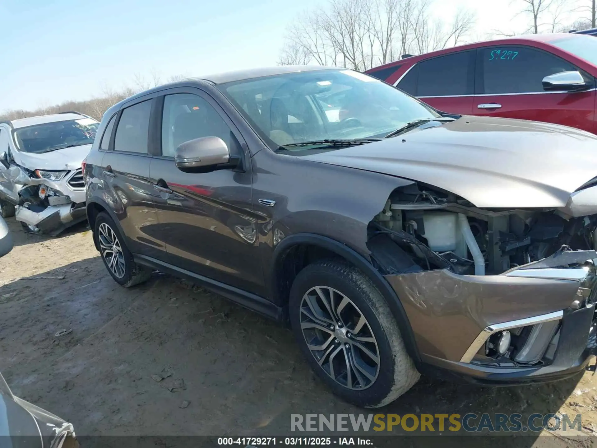 14 fotografías del automóvil dañado JA4AR3AU1KU031695 MITSUBISHI OUTLANDER SPORT 2019