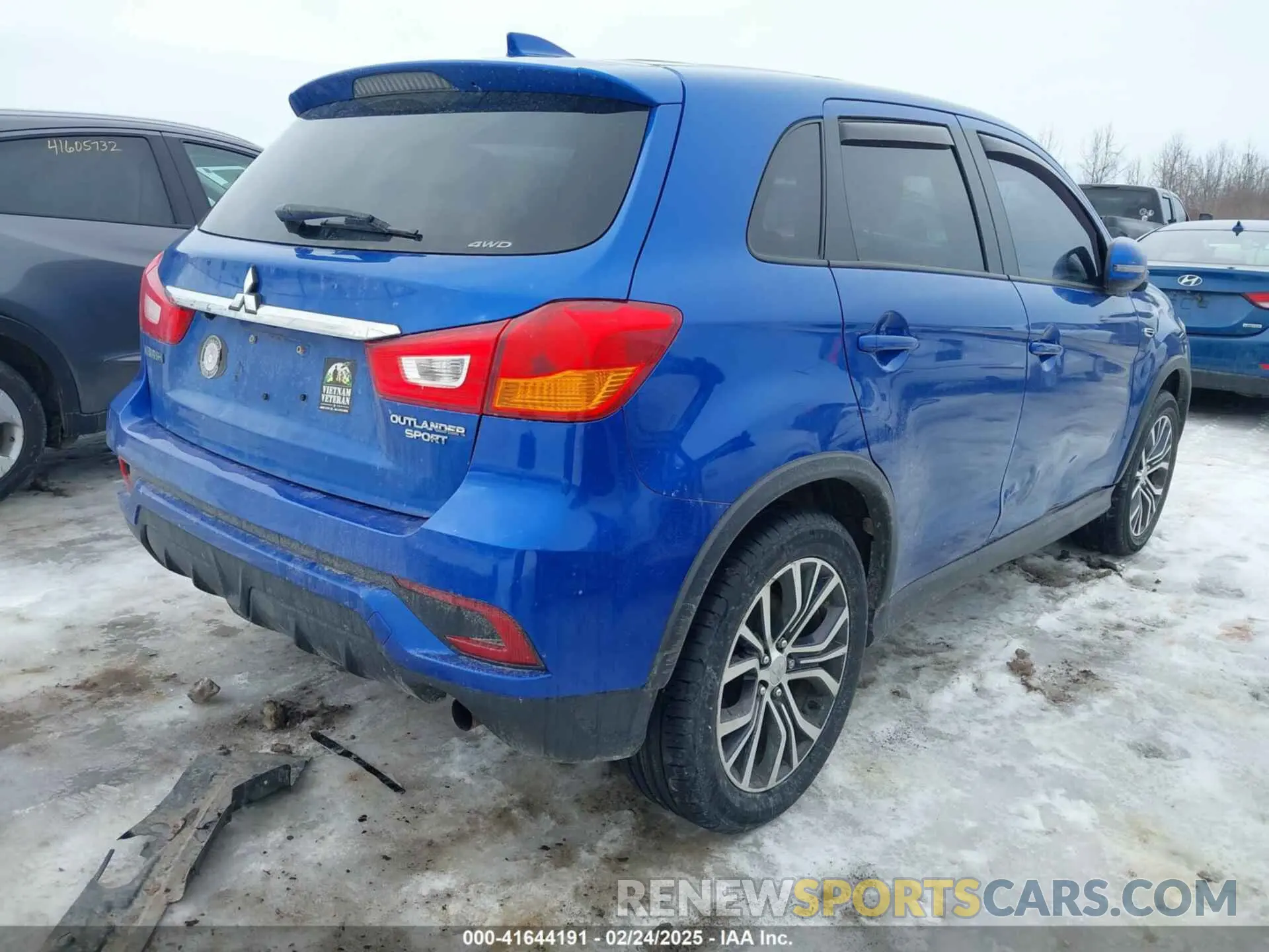 4 fotografías del automóvil dañado JA4AR3AU3KU030029 MITSUBISHI OUTLANDER SPORT 2019