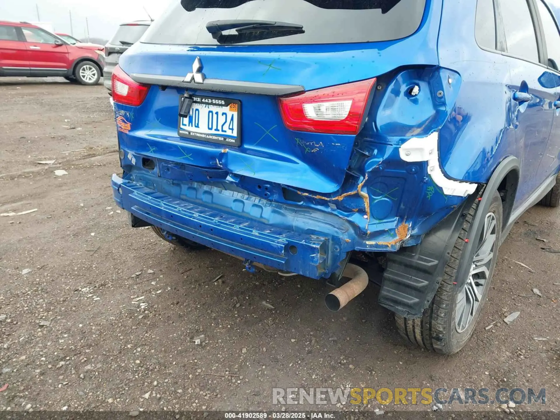 6 fotografías del automóvil dañado JA4AR3AU4KU036065 MITSUBISHI OUTLANDER SPORT 2019