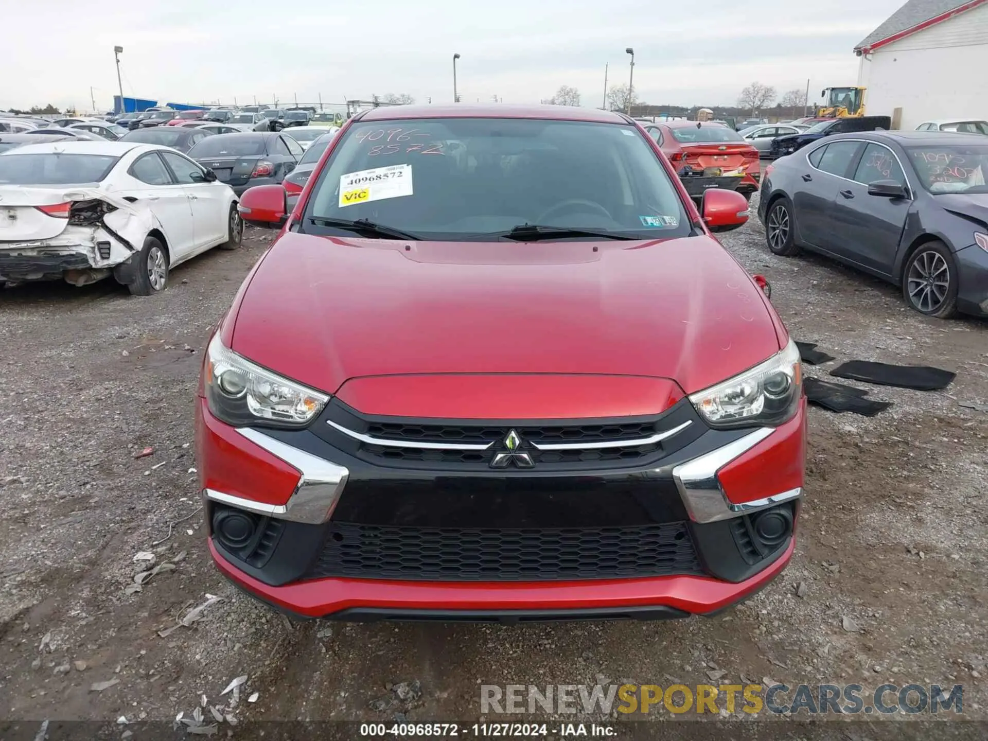 12 fotografías del automóvil dañado JA4AR3AU9KU025952 MITSUBISHI OUTLANDER SPORT 2019