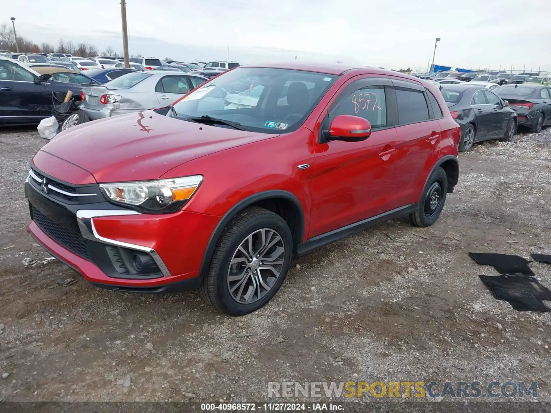 2 fotografías del automóvil dañado JA4AR3AU9KU025952 MITSUBISHI OUTLANDER SPORT 2019