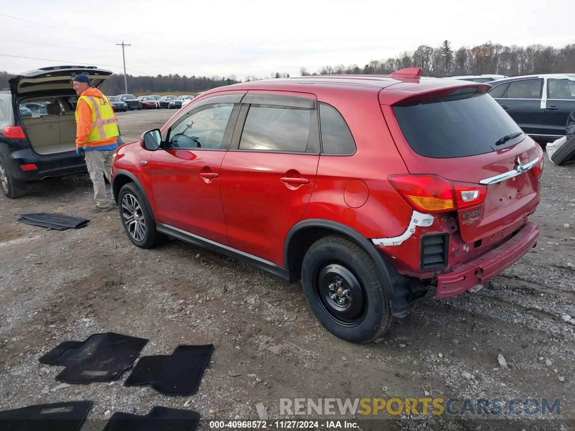 3 fotografías del automóvil dañado JA4AR3AU9KU025952 MITSUBISHI OUTLANDER SPORT 2019