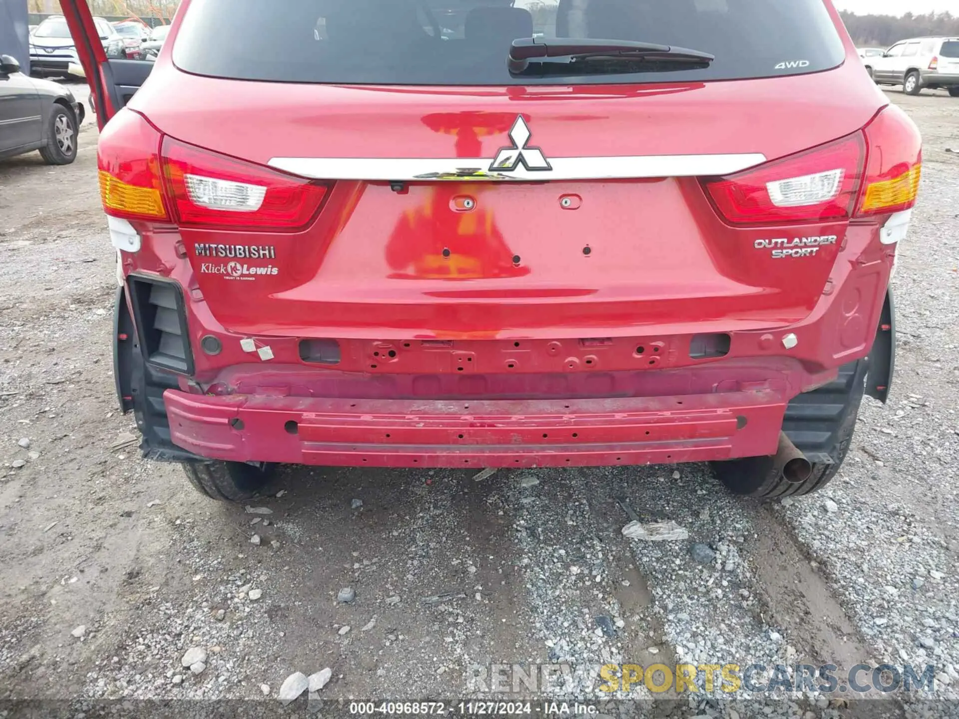 6 fotografías del automóvil dañado JA4AR3AU9KU025952 MITSUBISHI OUTLANDER SPORT 2019