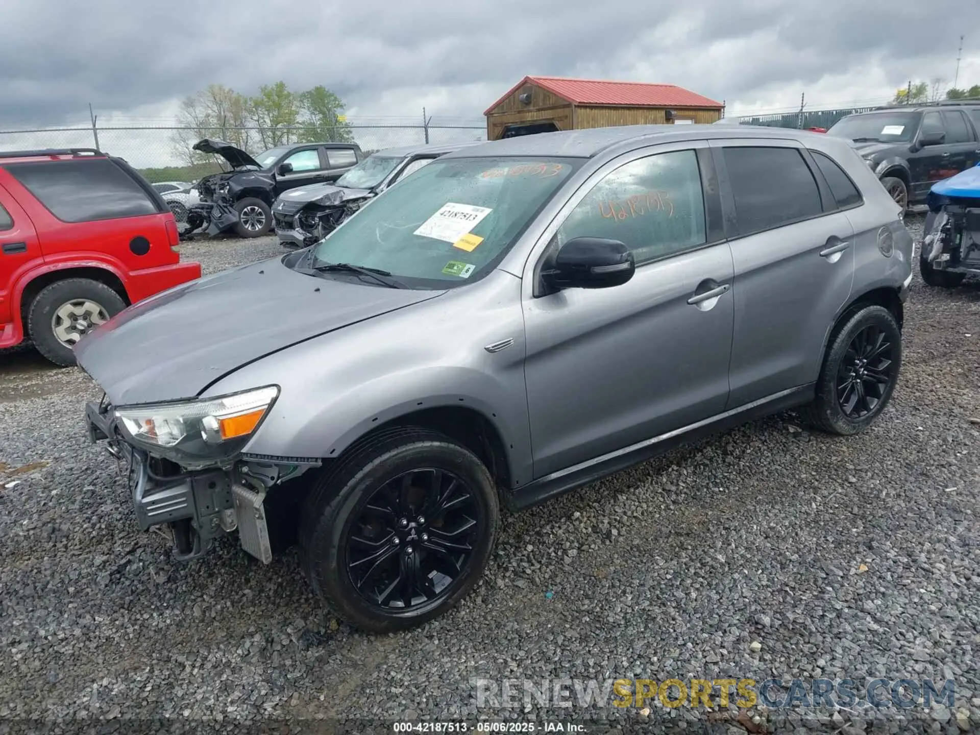 2 fotografías del automóvil dañado JA4AR3AUXKU023773 MITSUBISHI OUTLANDER SPORT 2019