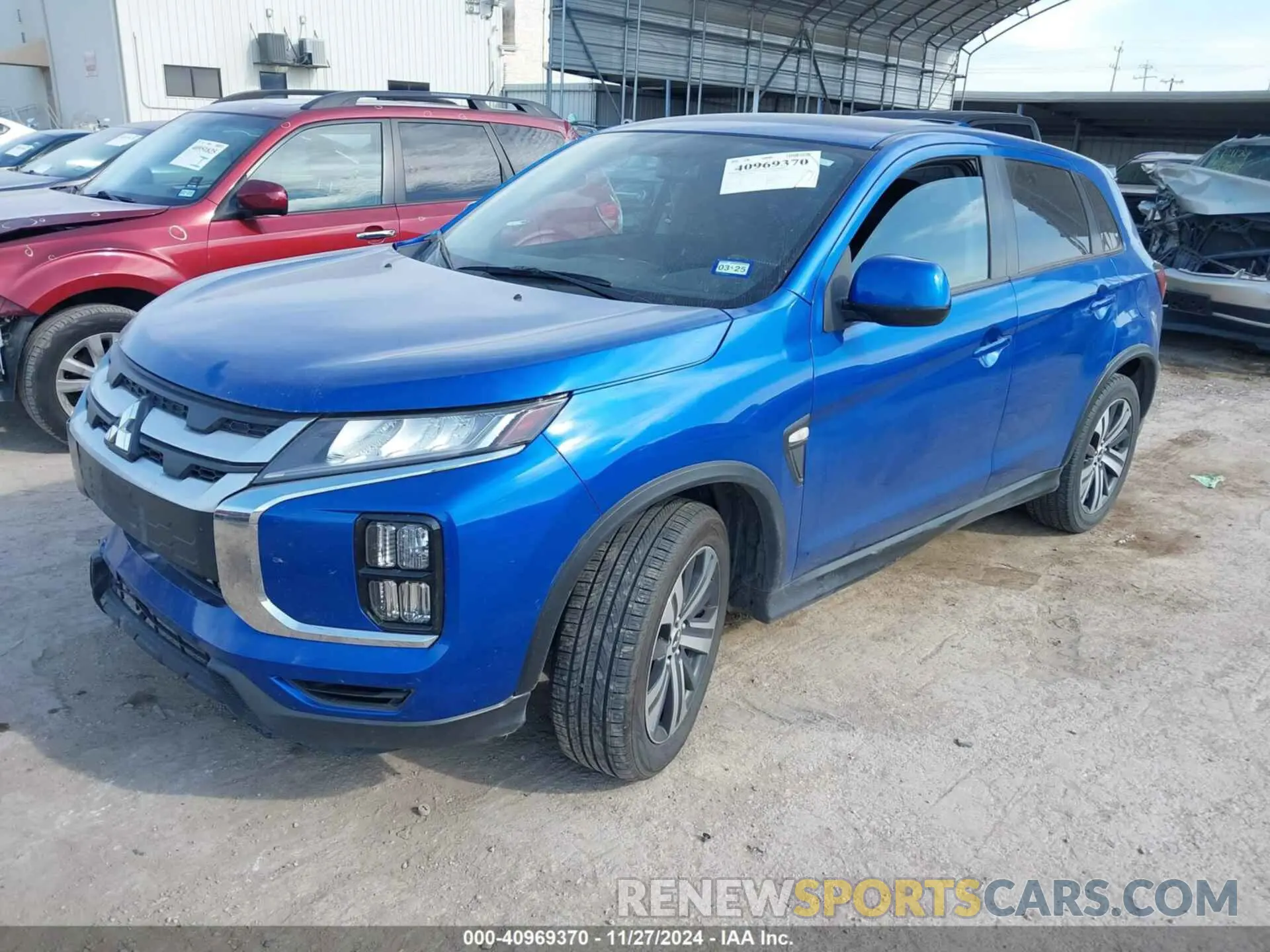 2 fotografías del automóvil dañado JA4AP3AU1LU011891 MITSUBISHI OUTLANDER SPORT 2020