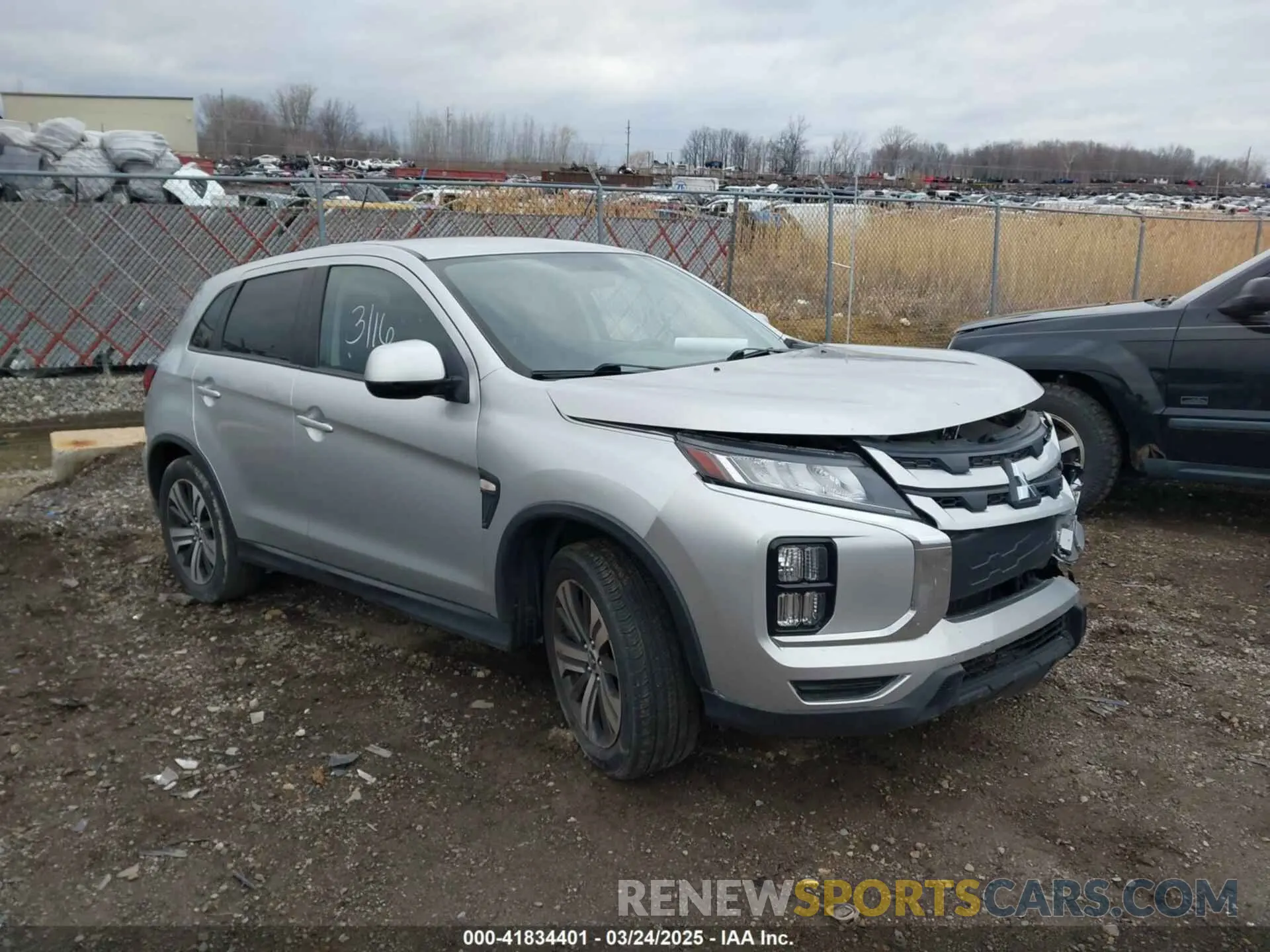 1 fotografías del automóvil dañado JA4AP3AU6LU017511 MITSUBISHI OUTLANDER SPORT 2020