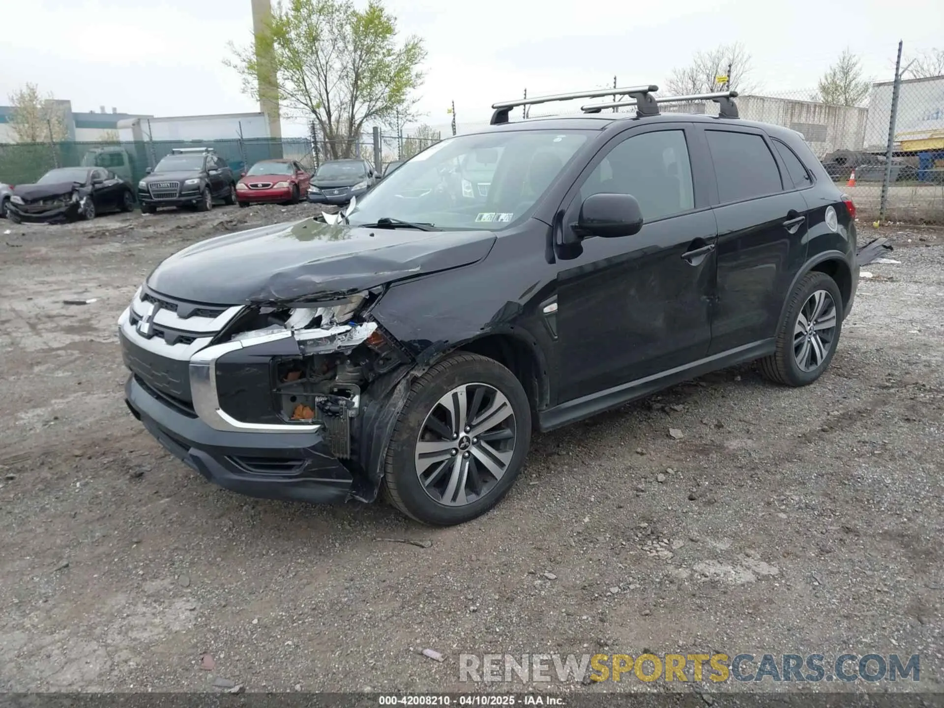 2 fotografías del automóvil dañado JA4AP3AU9LU011203 MITSUBISHI OUTLANDER SPORT 2020