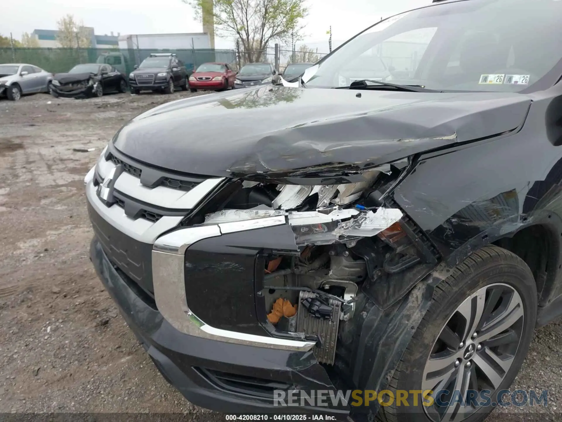 6 fotografías del automóvil dañado JA4AP3AU9LU011203 MITSUBISHI OUTLANDER SPORT 2020