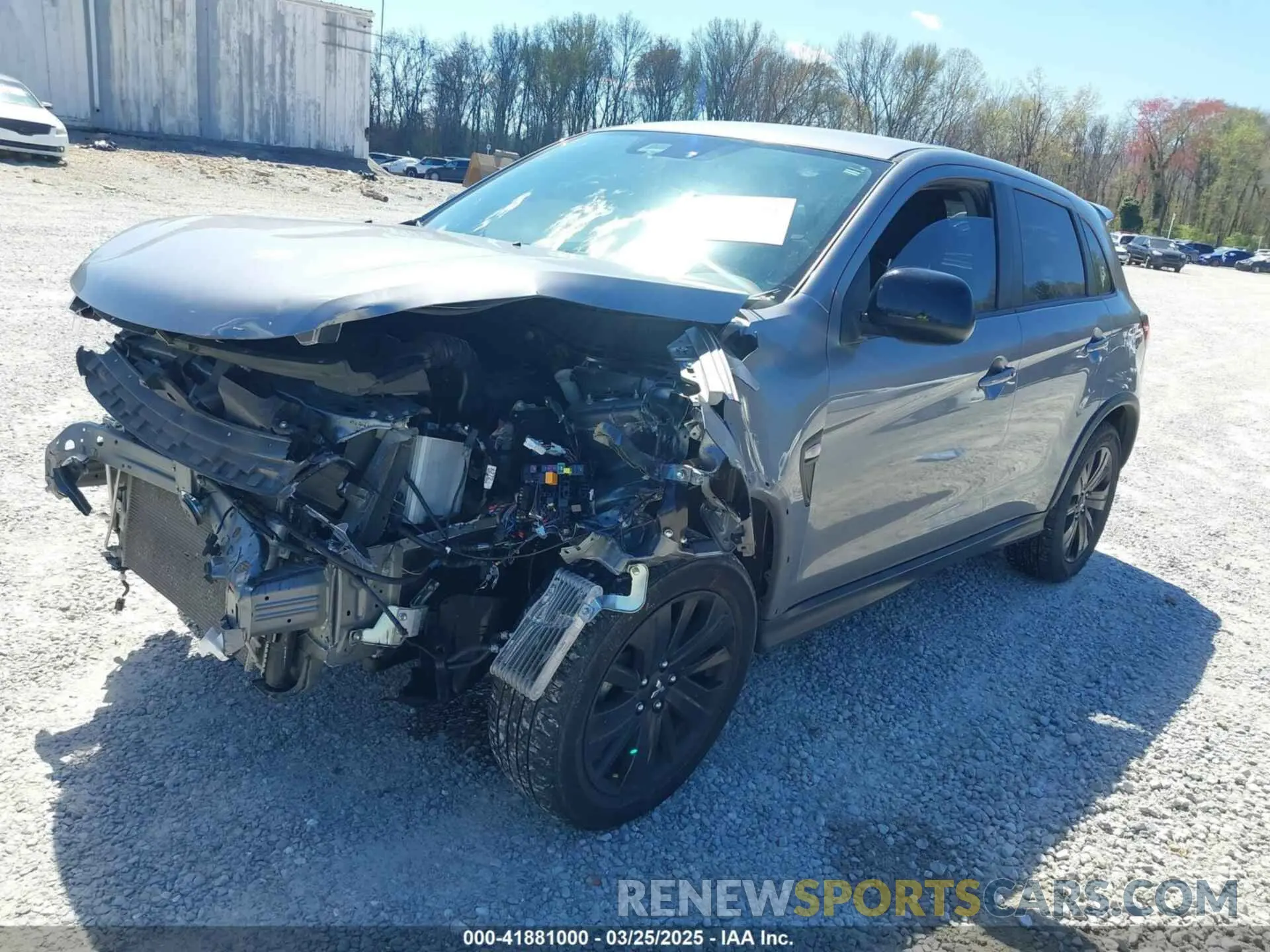2 fotografías del automóvil dañado JA4APUAU6MU021145 MITSUBISHI OUTLANDER SPORT 2021