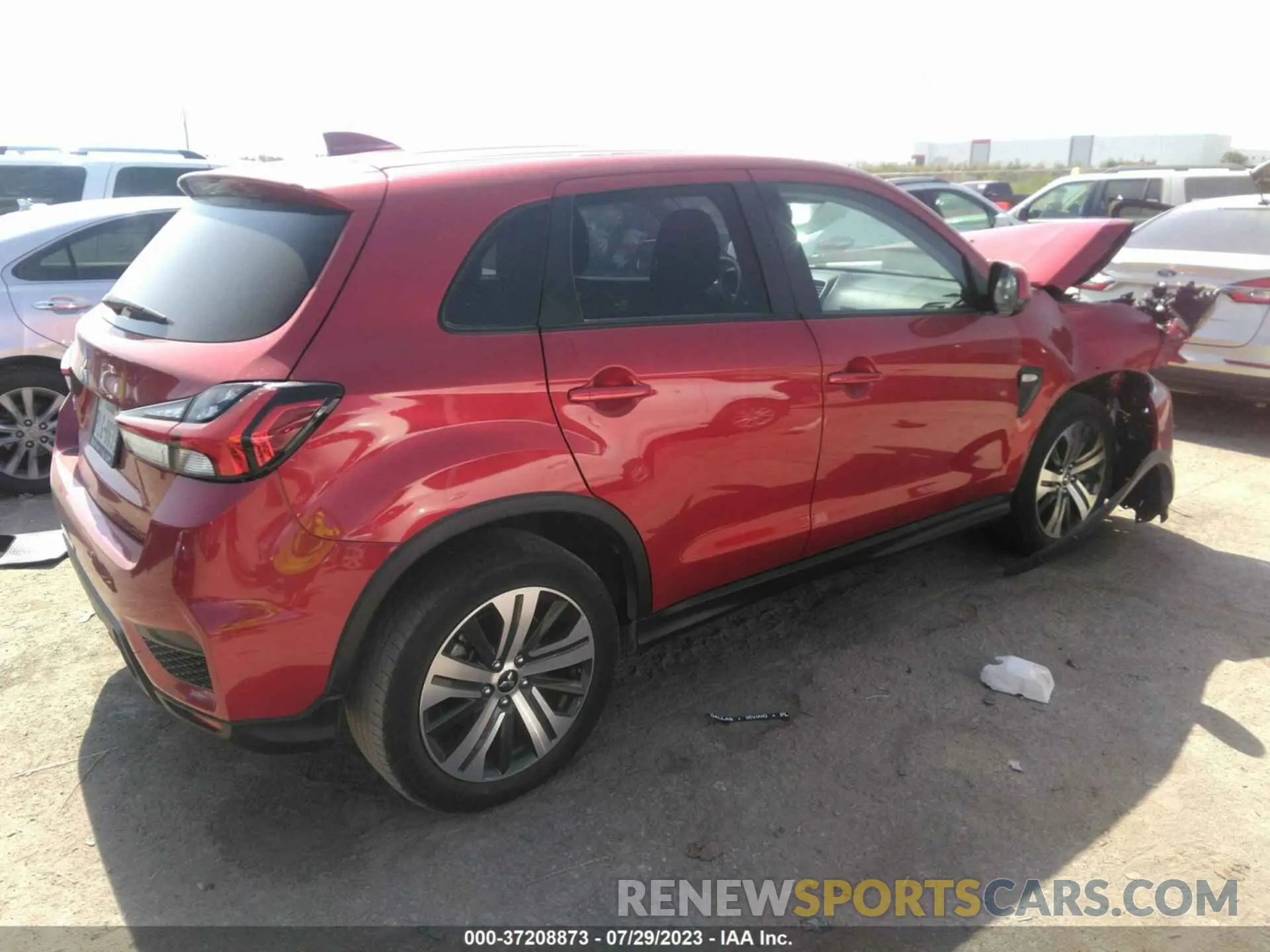 4 fotografías del automóvil dañado JA4APUAU9MU015078 MITSUBISHI OUTLANDER SPORT 2021