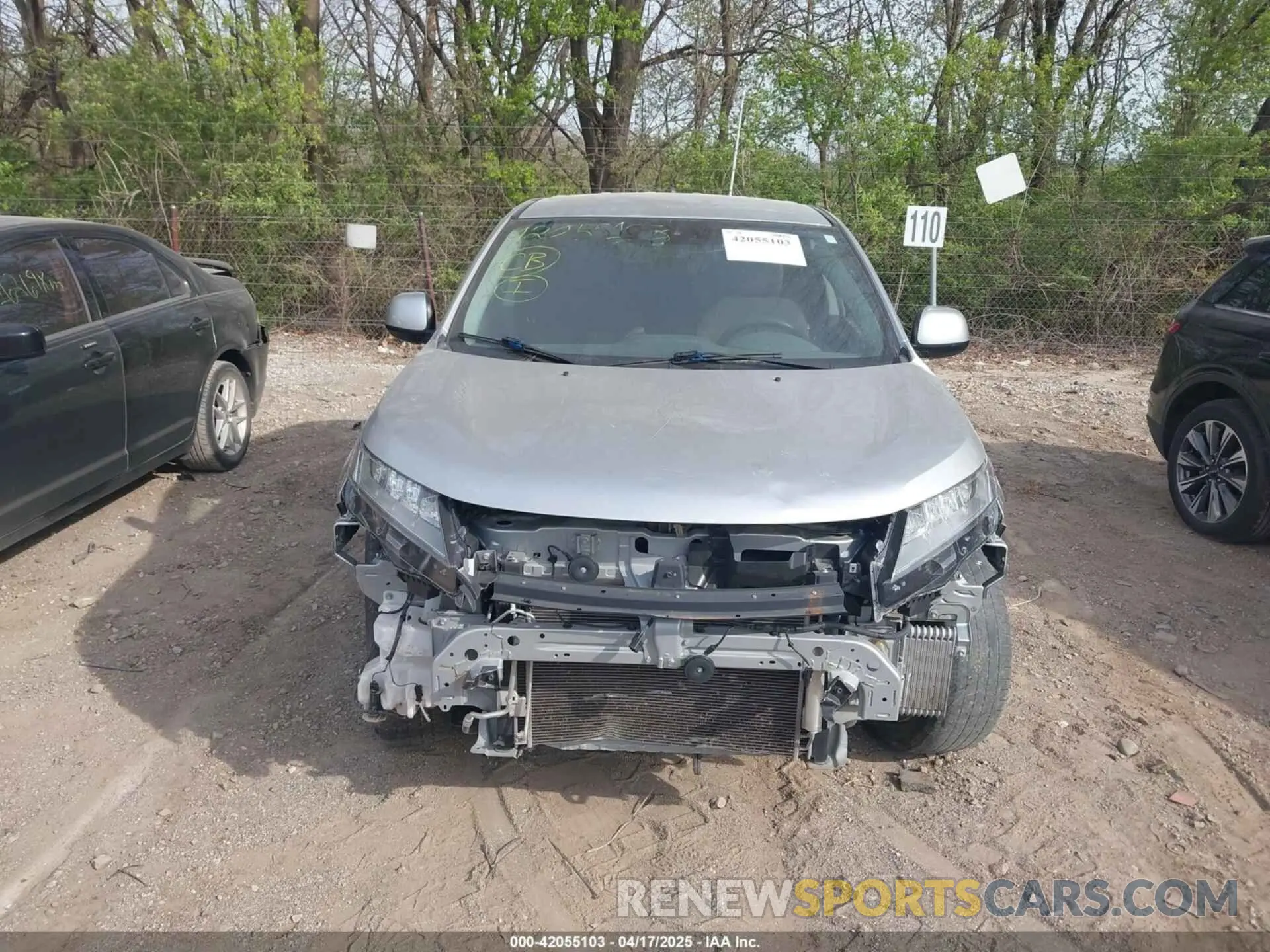 13 fotografías del automóvil dañado JA4APUAU9MU031863 MITSUBISHI OUTLANDER SPORT 2021