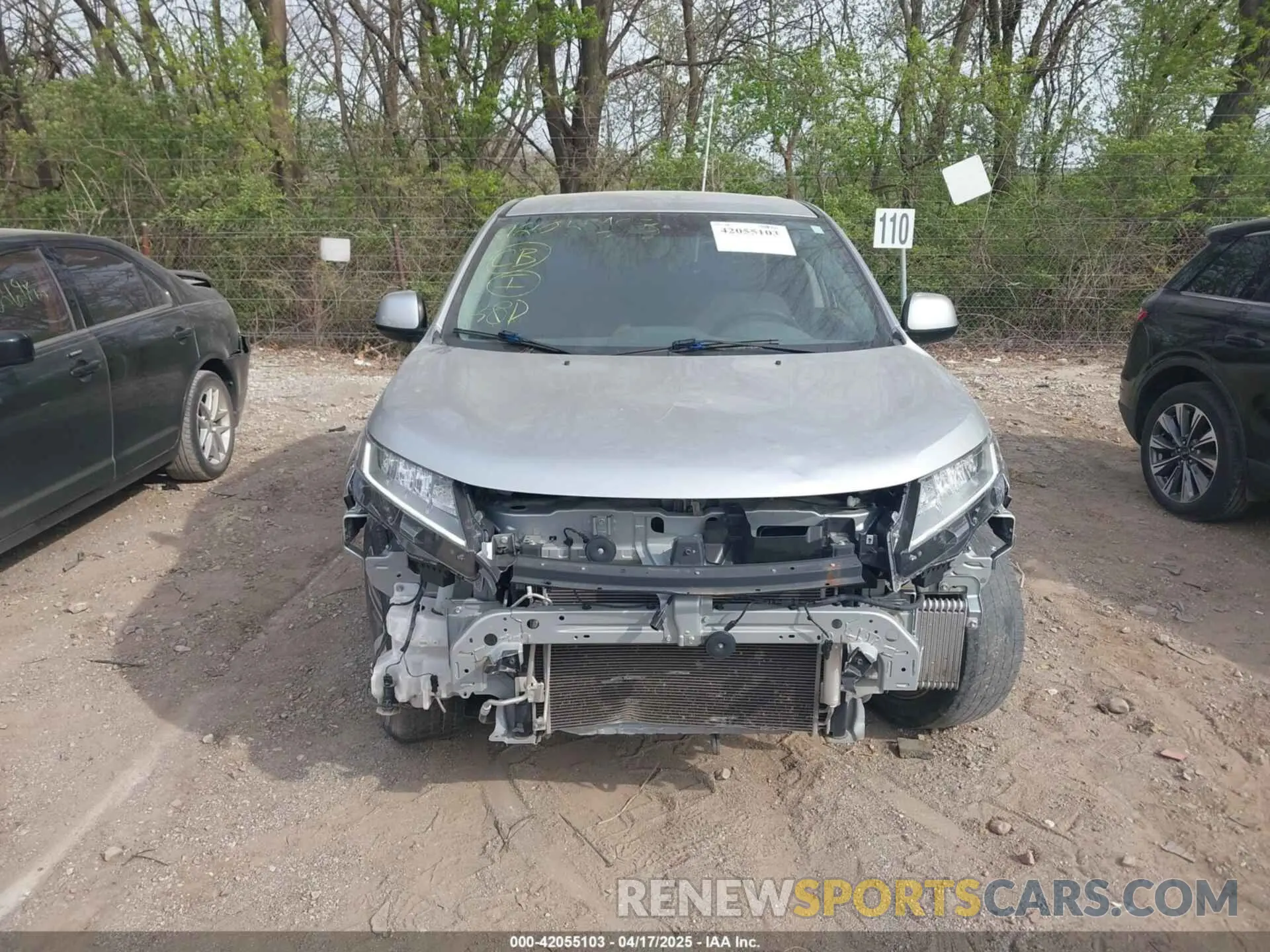6 fotografías del automóvil dañado JA4APUAU9MU031863 MITSUBISHI OUTLANDER SPORT 2021