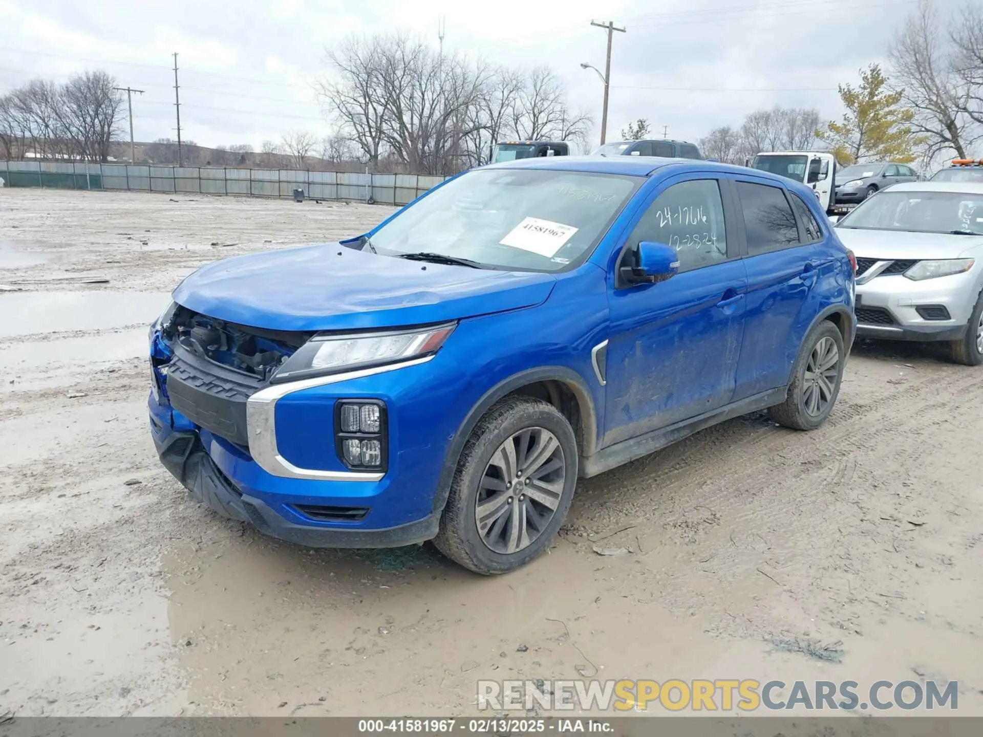 2 fotografías del automóvil dañado JA4APVAU7MU011729 MITSUBISHI OUTLANDER SPORT 2021