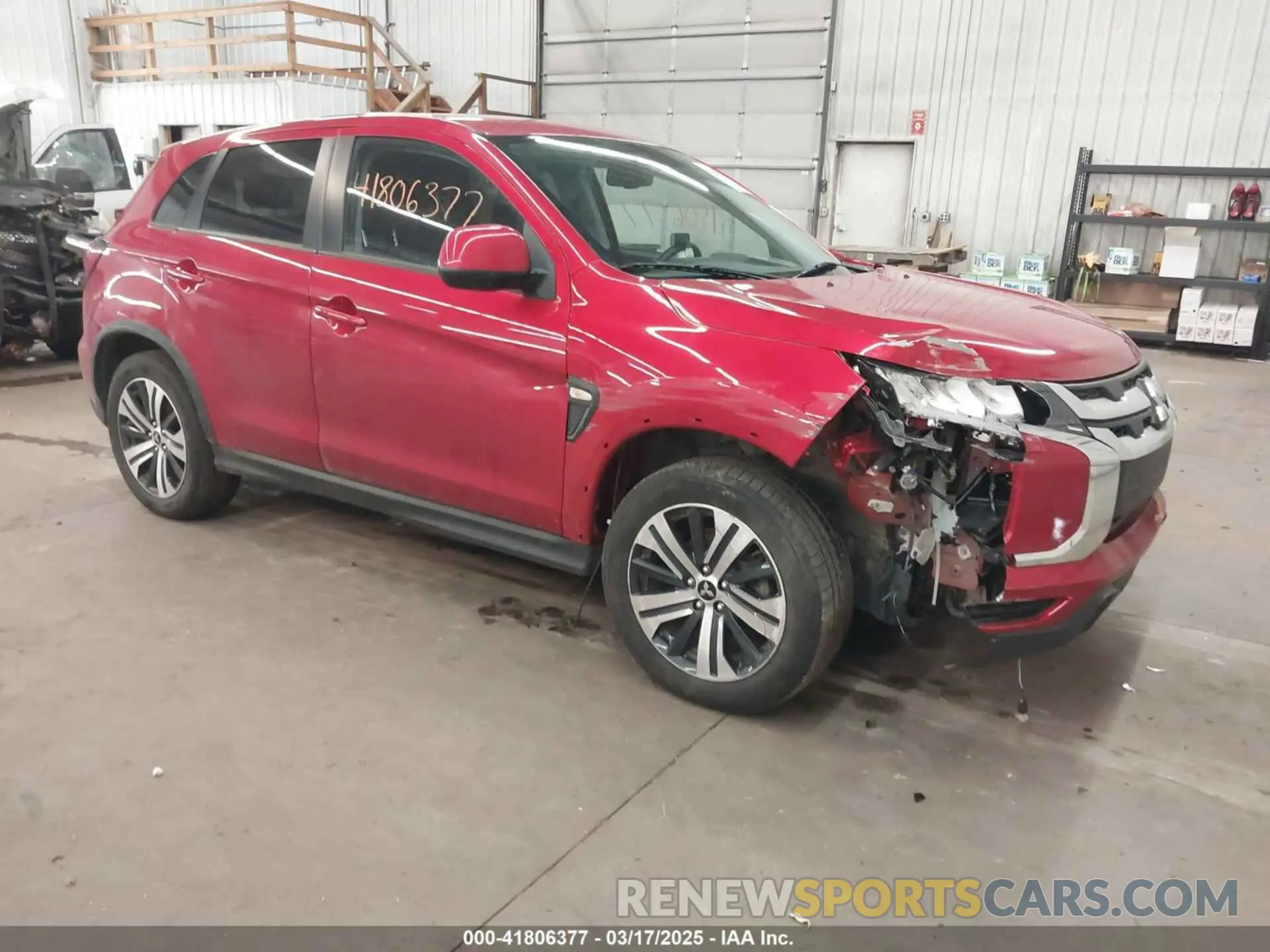 1 fotografías del automóvil dañado JA4ARUAU0MU003394 MITSUBISHI OUTLANDER SPORT 2021
