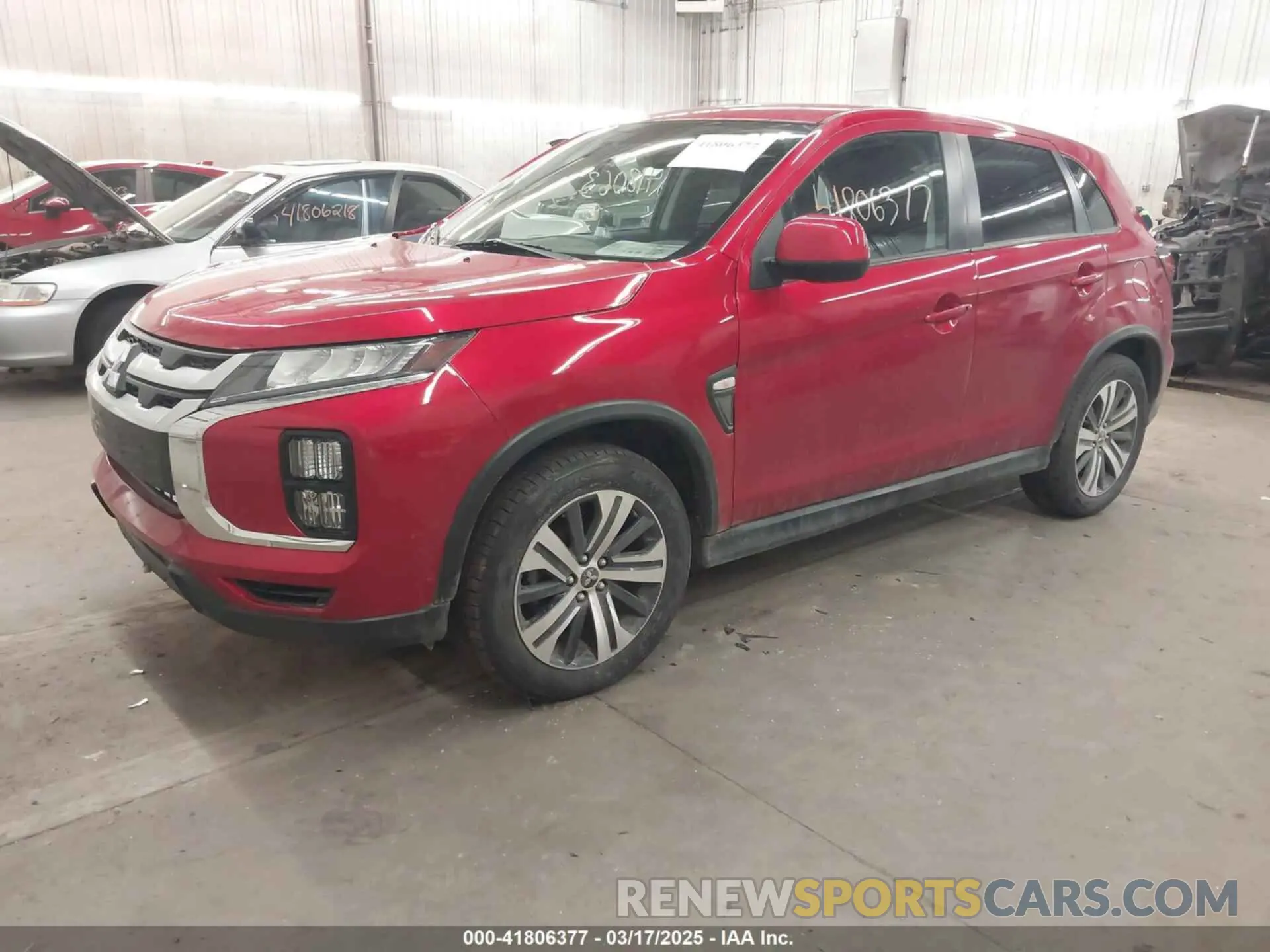 2 fotografías del automóvil dañado JA4ARUAU0MU003394 MITSUBISHI OUTLANDER SPORT 2021