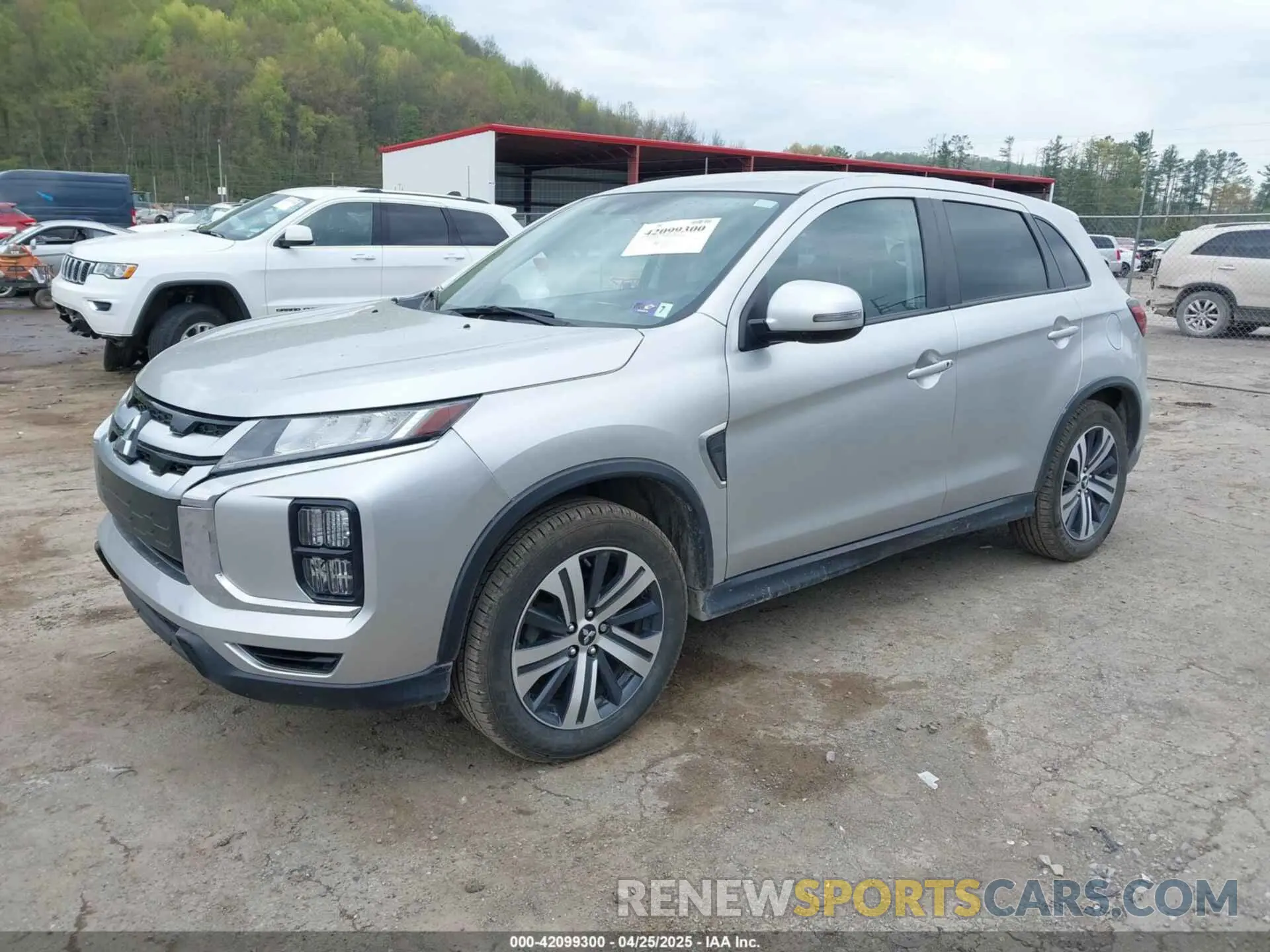 2 fotografías del automóvil dañado JA4ARUAU1MU031303 MITSUBISHI OUTLANDER SPORT 2021