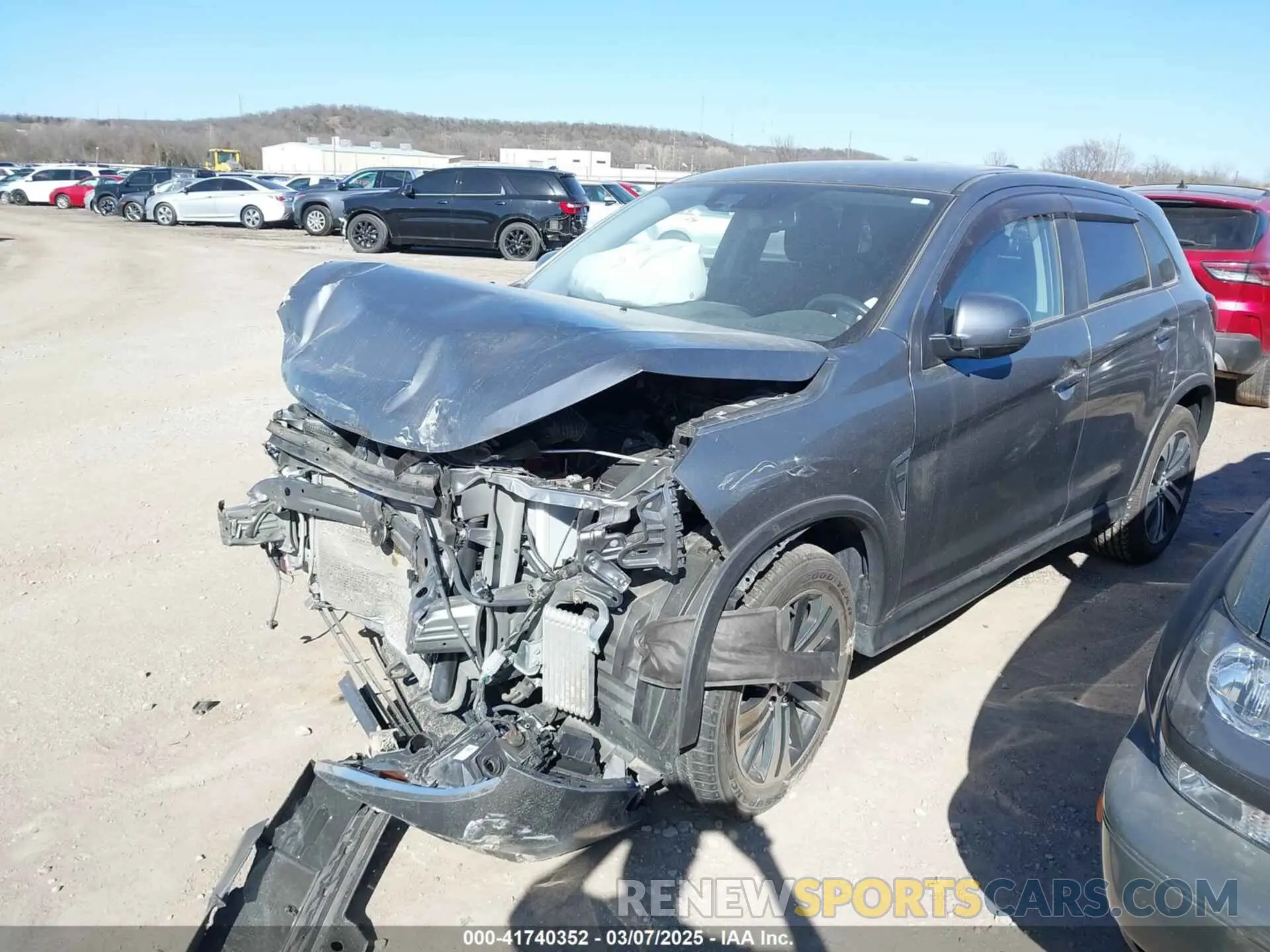 2 fotografías del automóvil dañado JA4ARUAU1MU032189 MITSUBISHI OUTLANDER SPORT 2021