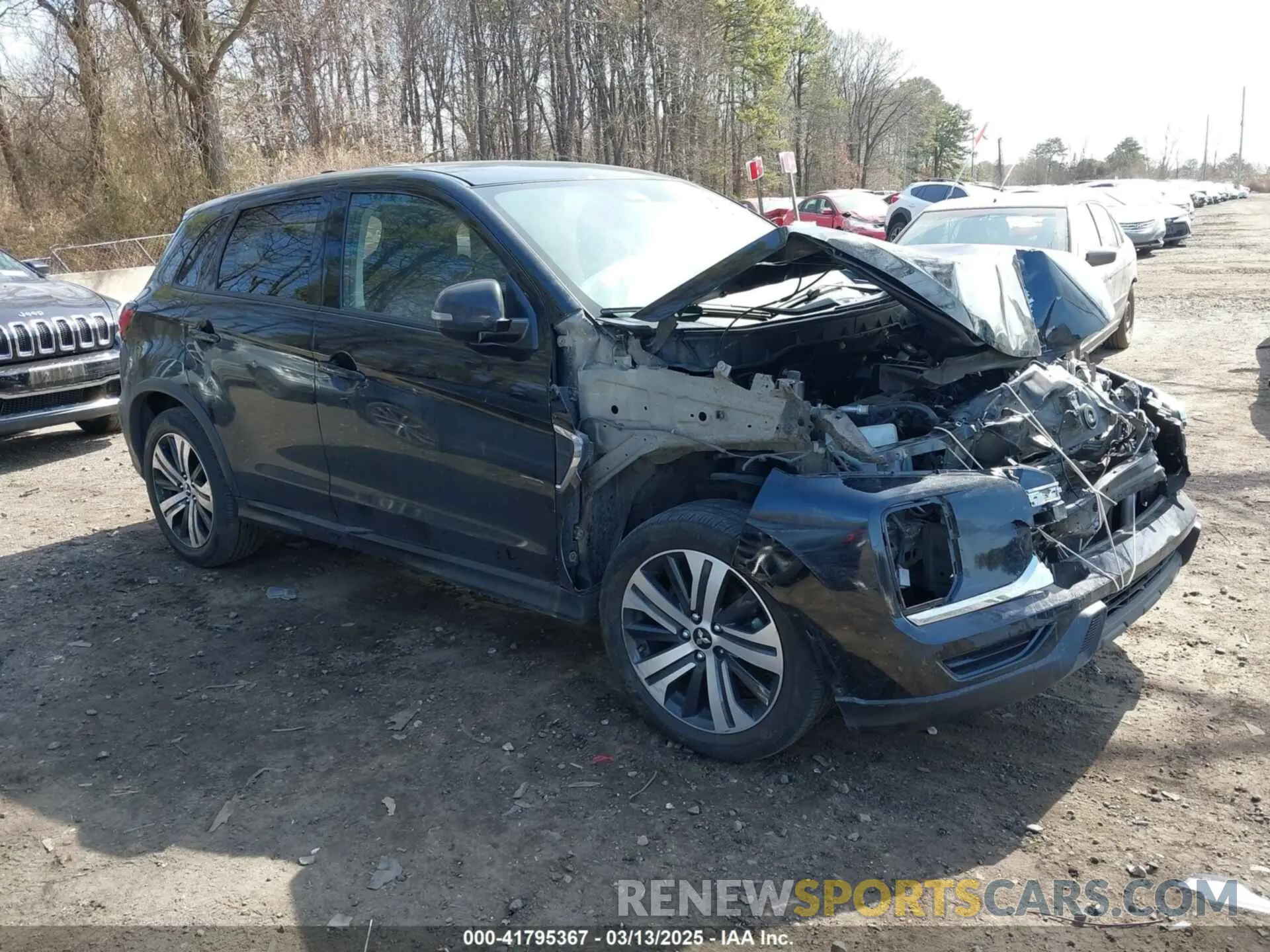 14 fotografías del automóvil dañado JA4ARUAU2MU018656 MITSUBISHI OUTLANDER SPORT 2021