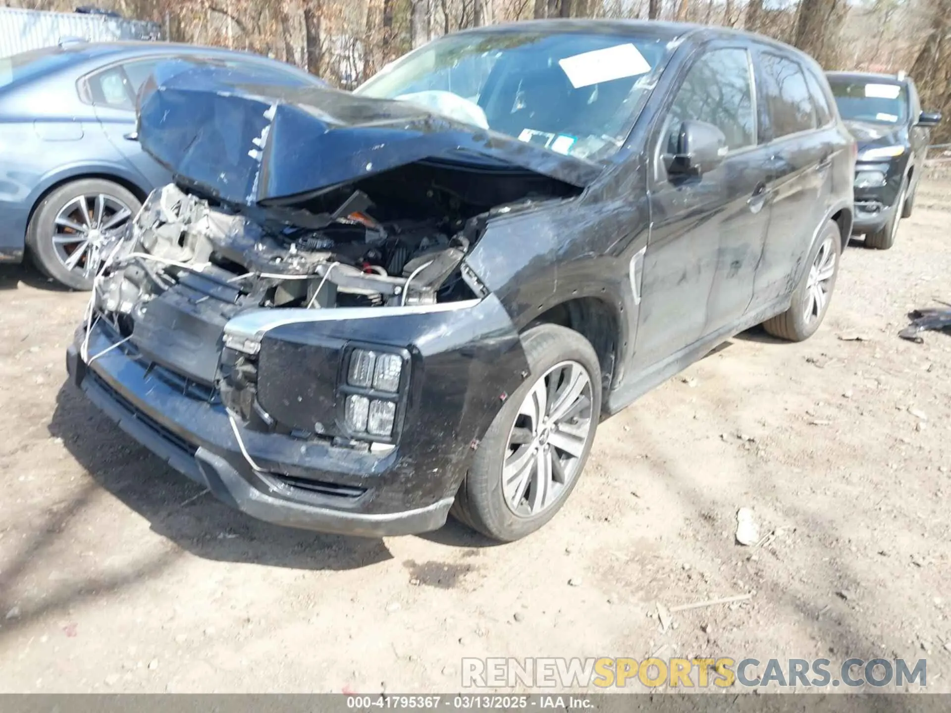 2 fotografías del automóvil dañado JA4ARUAU2MU018656 MITSUBISHI OUTLANDER SPORT 2021