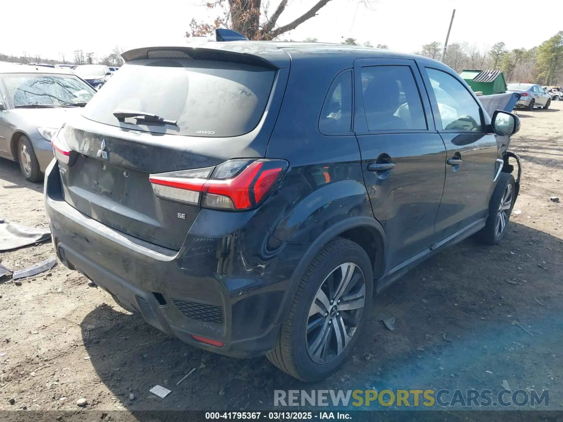 4 fotografías del automóvil dañado JA4ARUAU2MU018656 MITSUBISHI OUTLANDER SPORT 2021