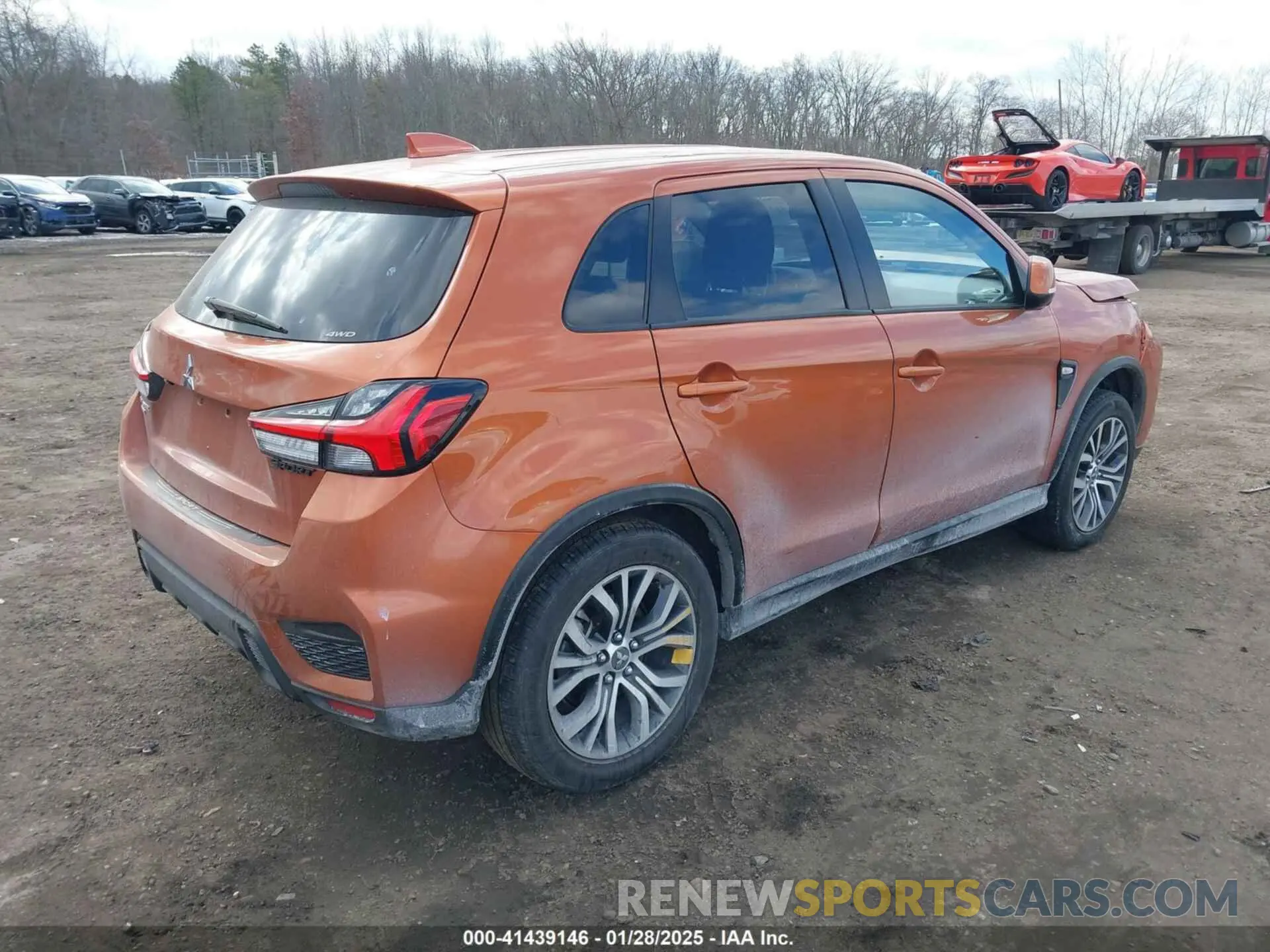 4 fotografías del automóvil dañado JA4ARUAU4MU021607 MITSUBISHI OUTLANDER SPORT 2021
