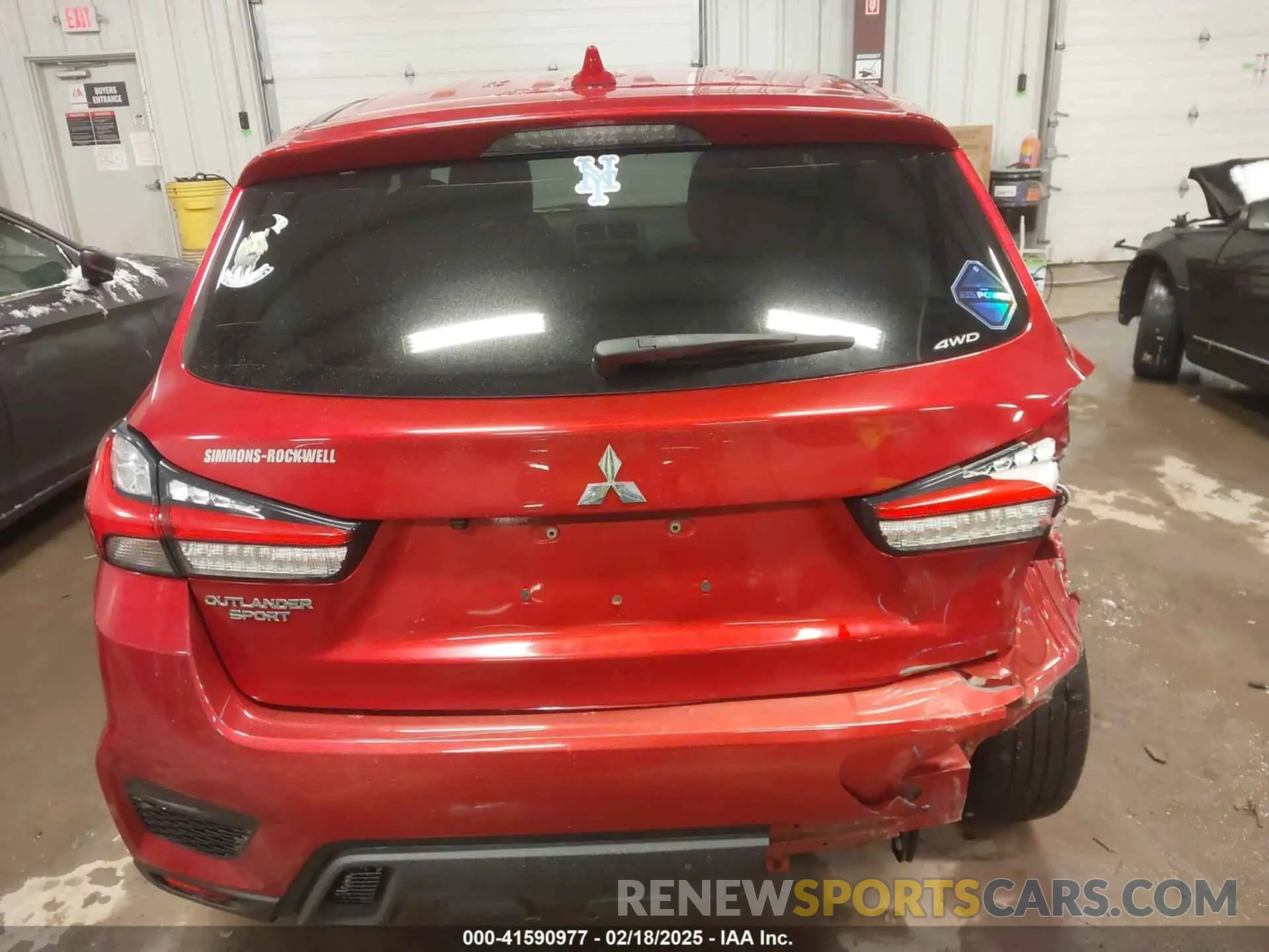 16 fotografías del automóvil dañado JA4ARUAU6MU020734 MITSUBISHI OUTLANDER SPORT 2021