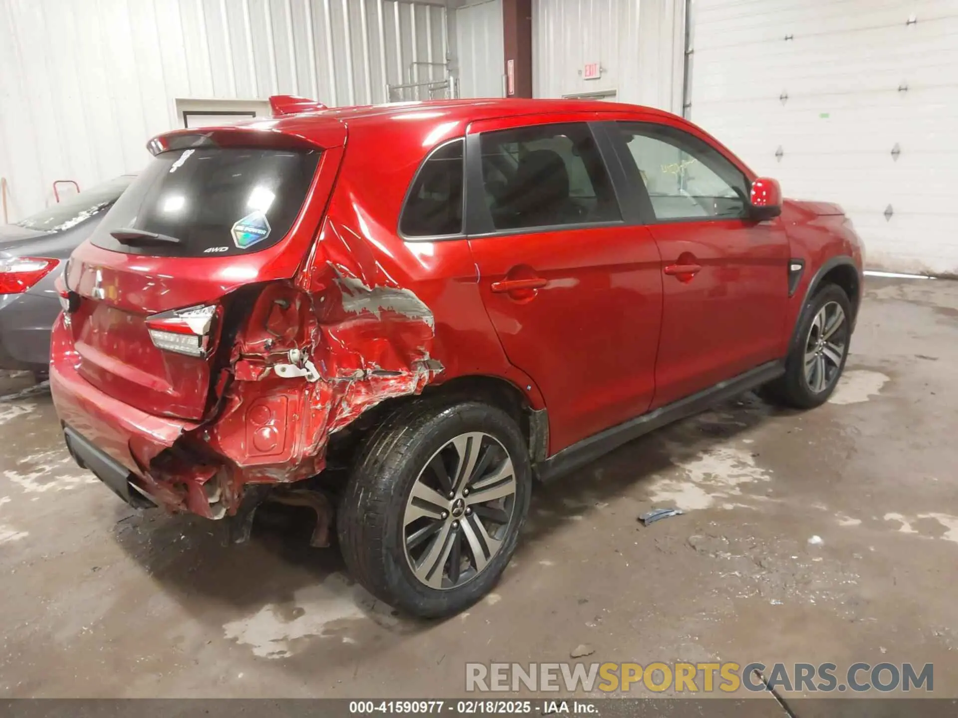 4 fotografías del automóvil dañado JA4ARUAU6MU020734 MITSUBISHI OUTLANDER SPORT 2021