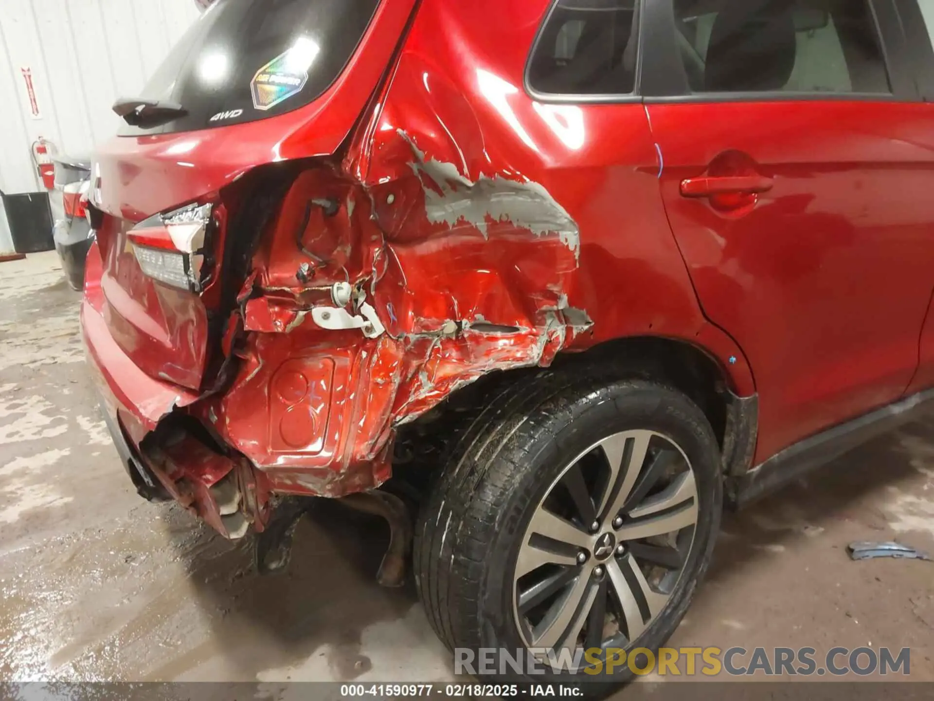 6 fotografías del automóvil dañado JA4ARUAU6MU020734 MITSUBISHI OUTLANDER SPORT 2021