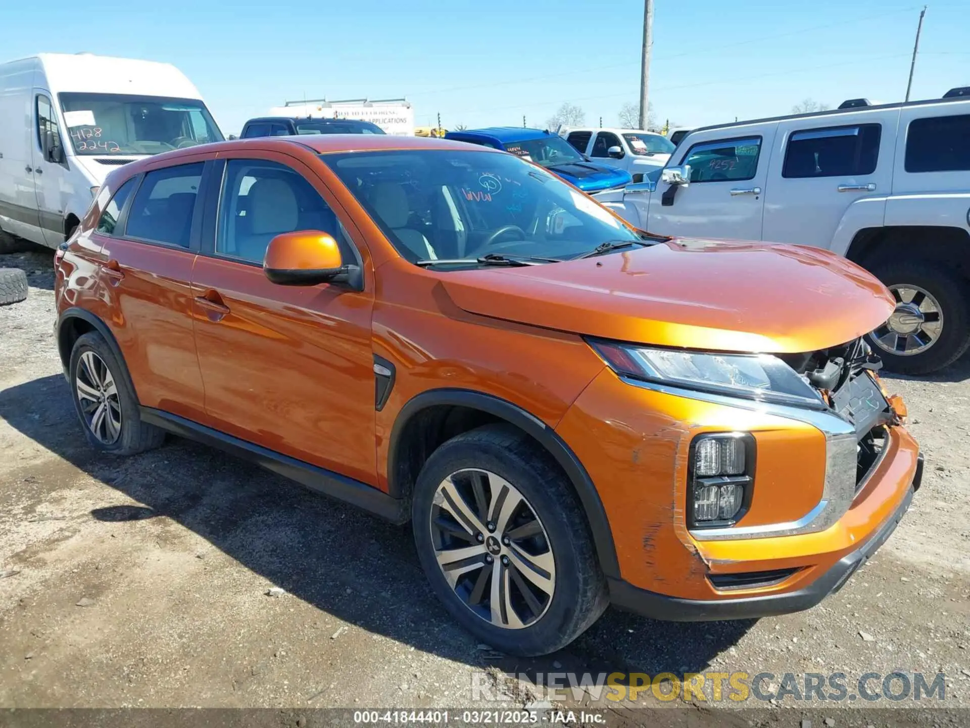 1 fotografías del automóvil dañado JA4ARUAU7MU006454 MITSUBISHI OUTLANDER SPORT 2021