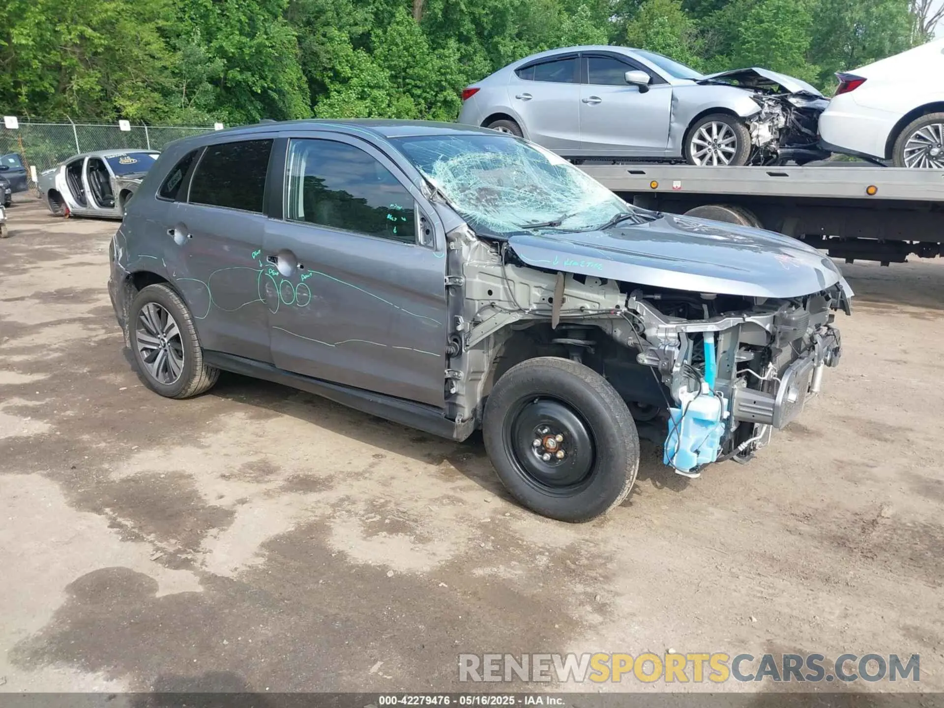 1 fotografías del automóvil dañado JA4APUAU1NU018574 MITSUBISHI OUTLANDER SPORT 2022