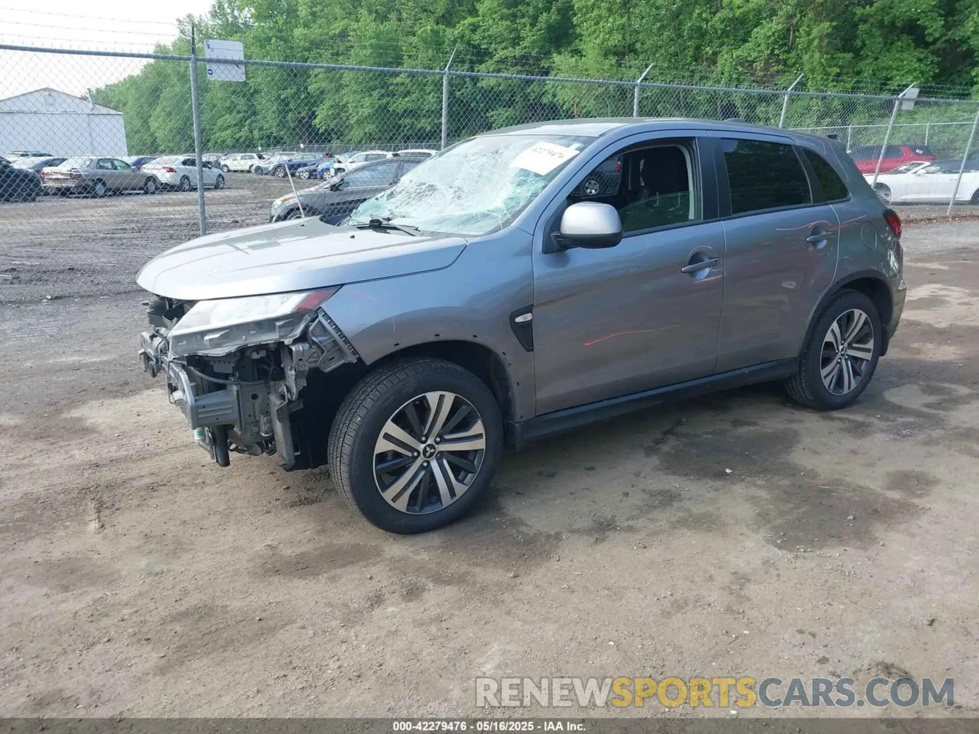2 fotografías del automóvil dañado JA4APUAU1NU018574 MITSUBISHI OUTLANDER SPORT 2022