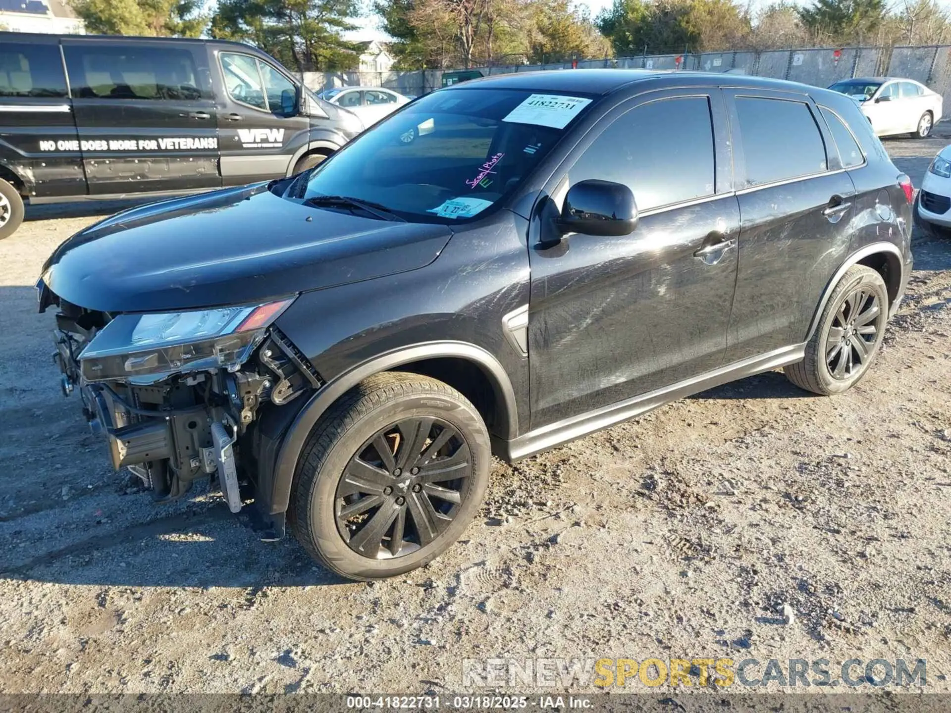 2 fotografías del automóvil dañado JA4APUAU6NU002211 MITSUBISHI OUTLANDER SPORT 2022