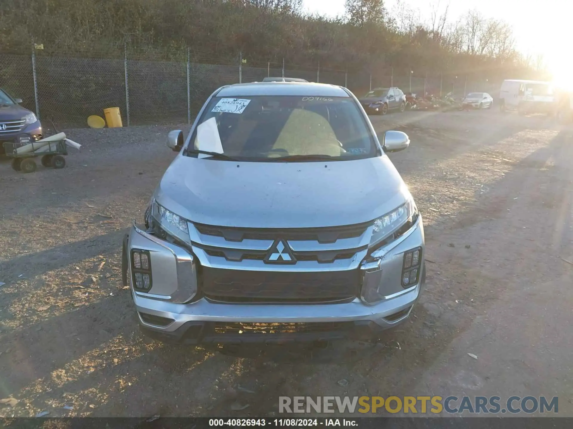 12 fotografías del automóvil dañado JA4APVAUXNU009166 MITSUBISHI OUTLANDER SPORT 2022