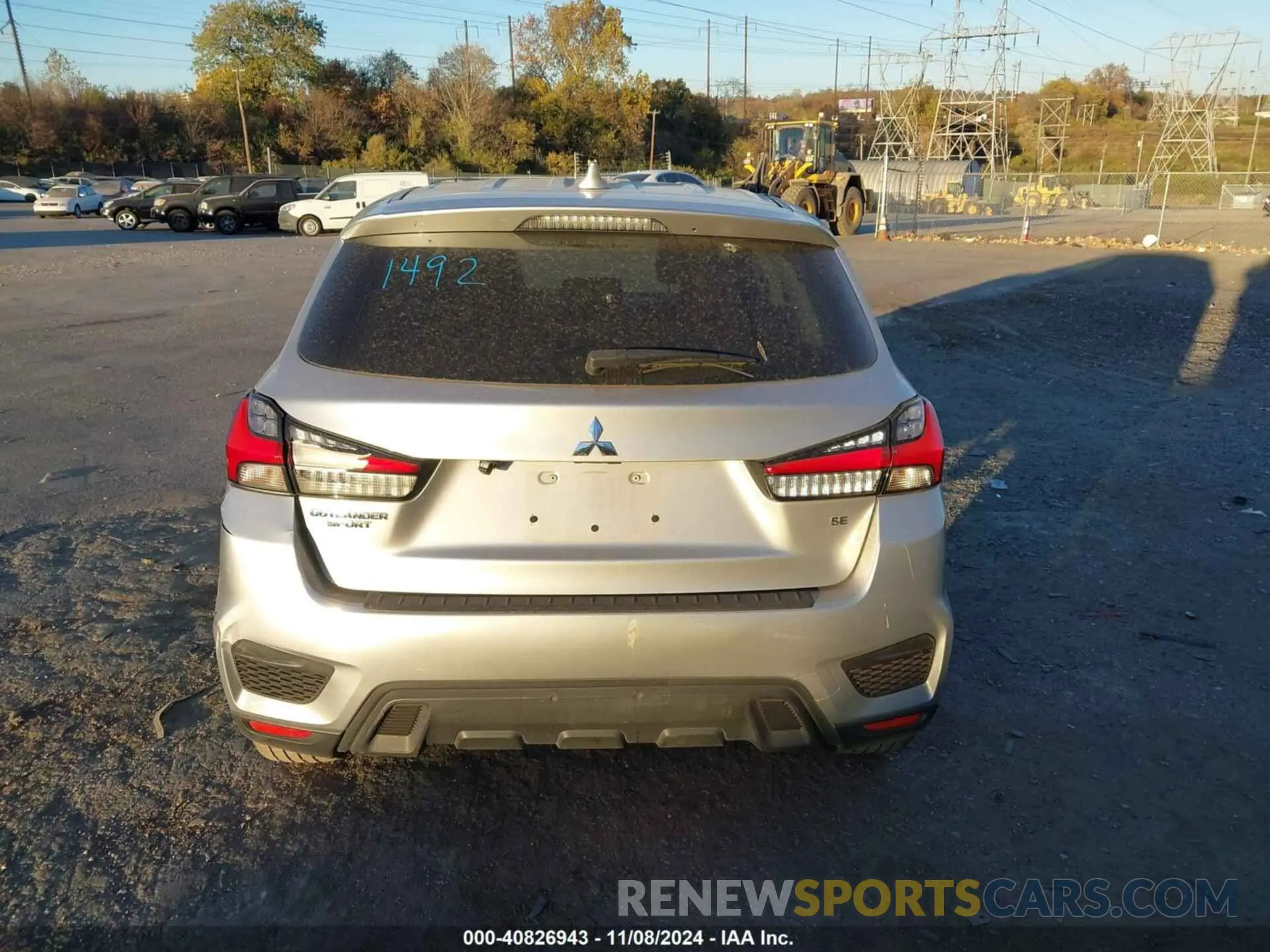 16 fotografías del automóvil dañado JA4APVAUXNU009166 MITSUBISHI OUTLANDER SPORT 2022