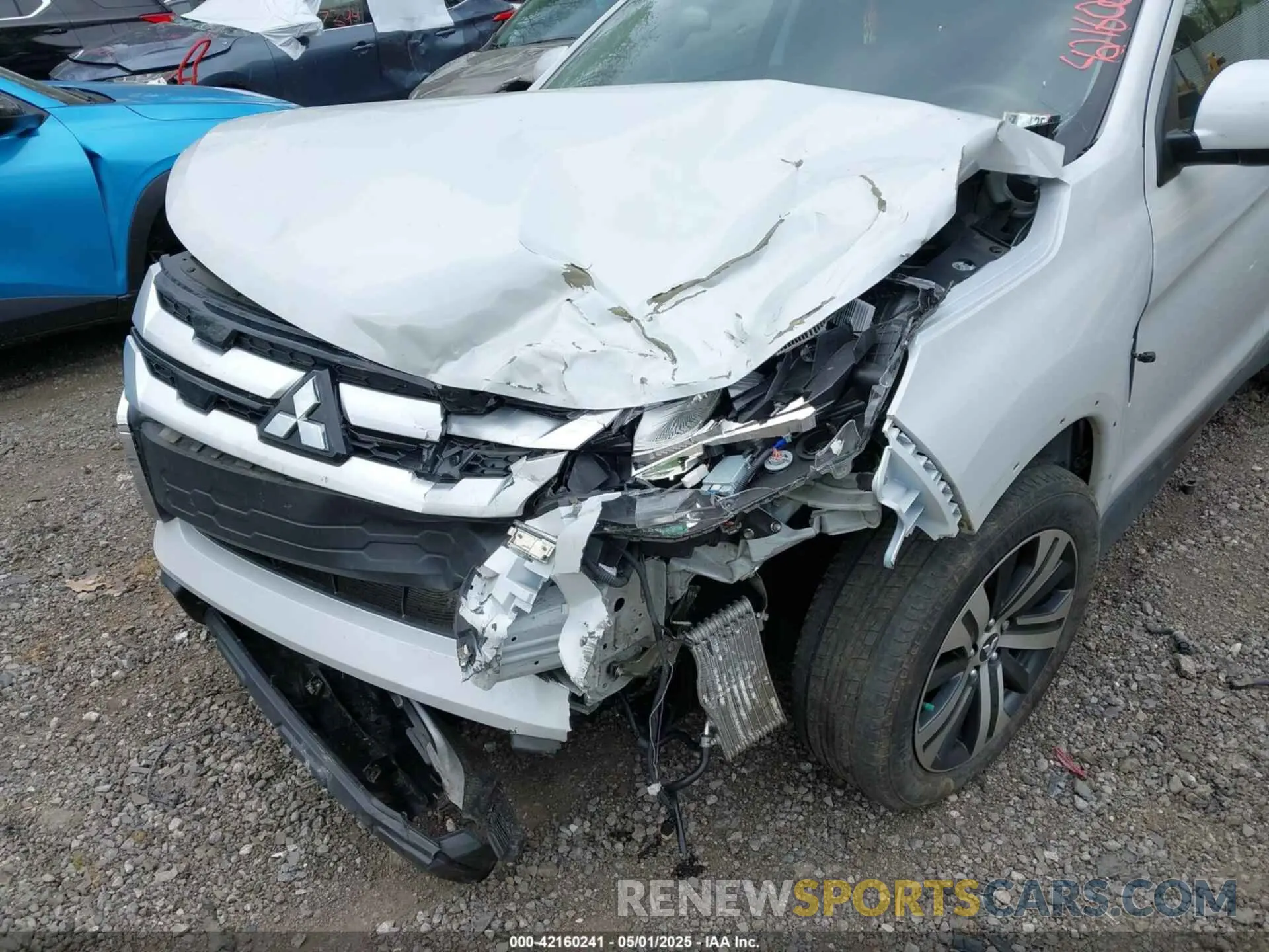 6 fotografías del automóvil dañado JA4ARUAU0NU001713 MITSUBISHI OUTLANDER SPORT 2022