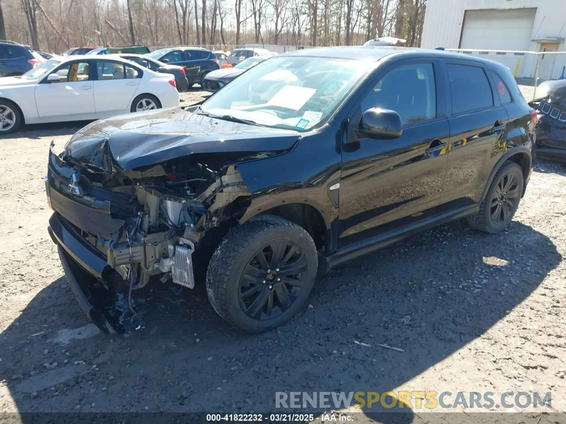 2 fotografías del automóvil dañado JA4ARUAU0NU012470 MITSUBISHI OUTLANDER SPORT 2022