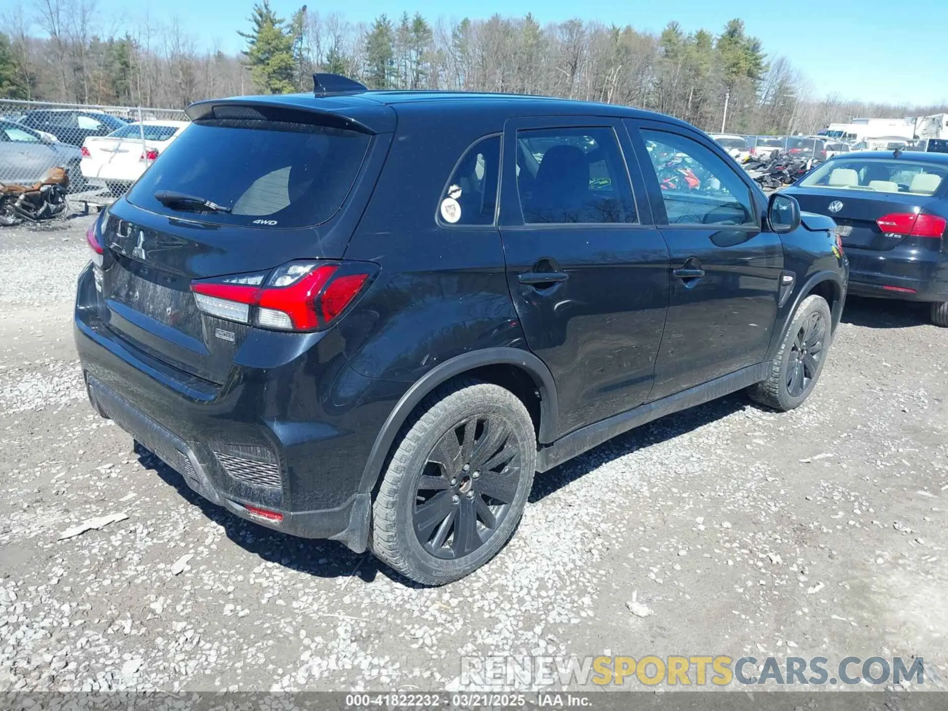 4 fotografías del automóvil dañado JA4ARUAU0NU012470 MITSUBISHI OUTLANDER SPORT 2022