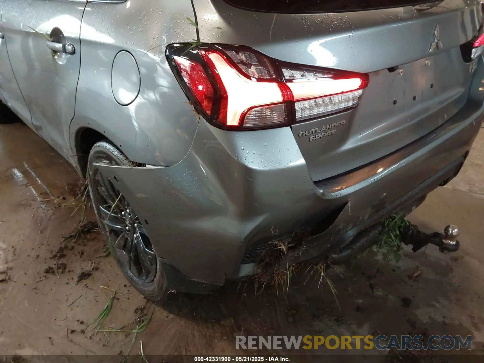 6 fotografías del automóvil dañado JA4ARUAU6NU017821 MITSUBISHI OUTLANDER SPORT 2022