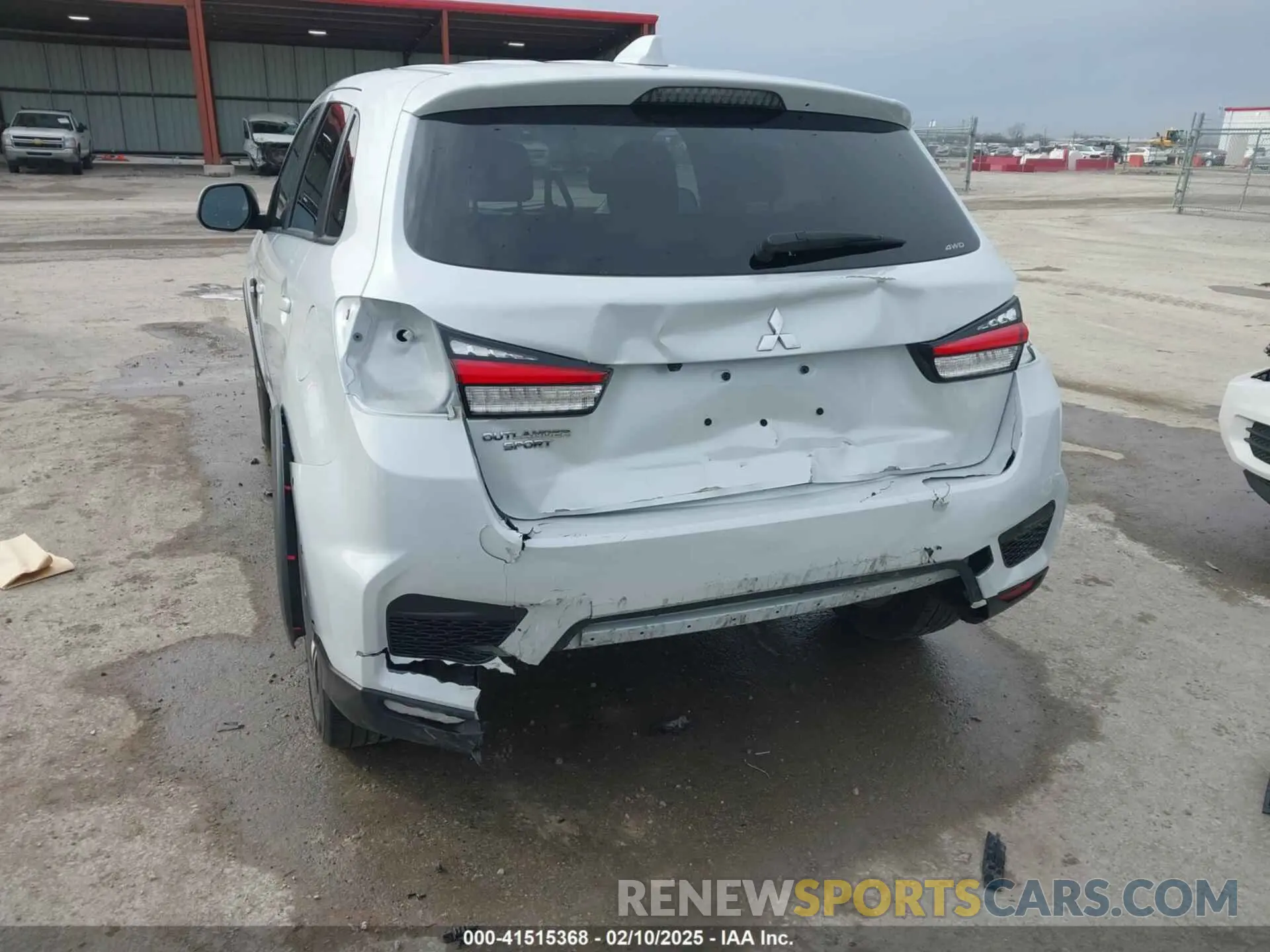 6 fotografías del automóvil dañado JA4ARUAU0PU004579 MITSUBISHI OUTLANDER SPORT 2023