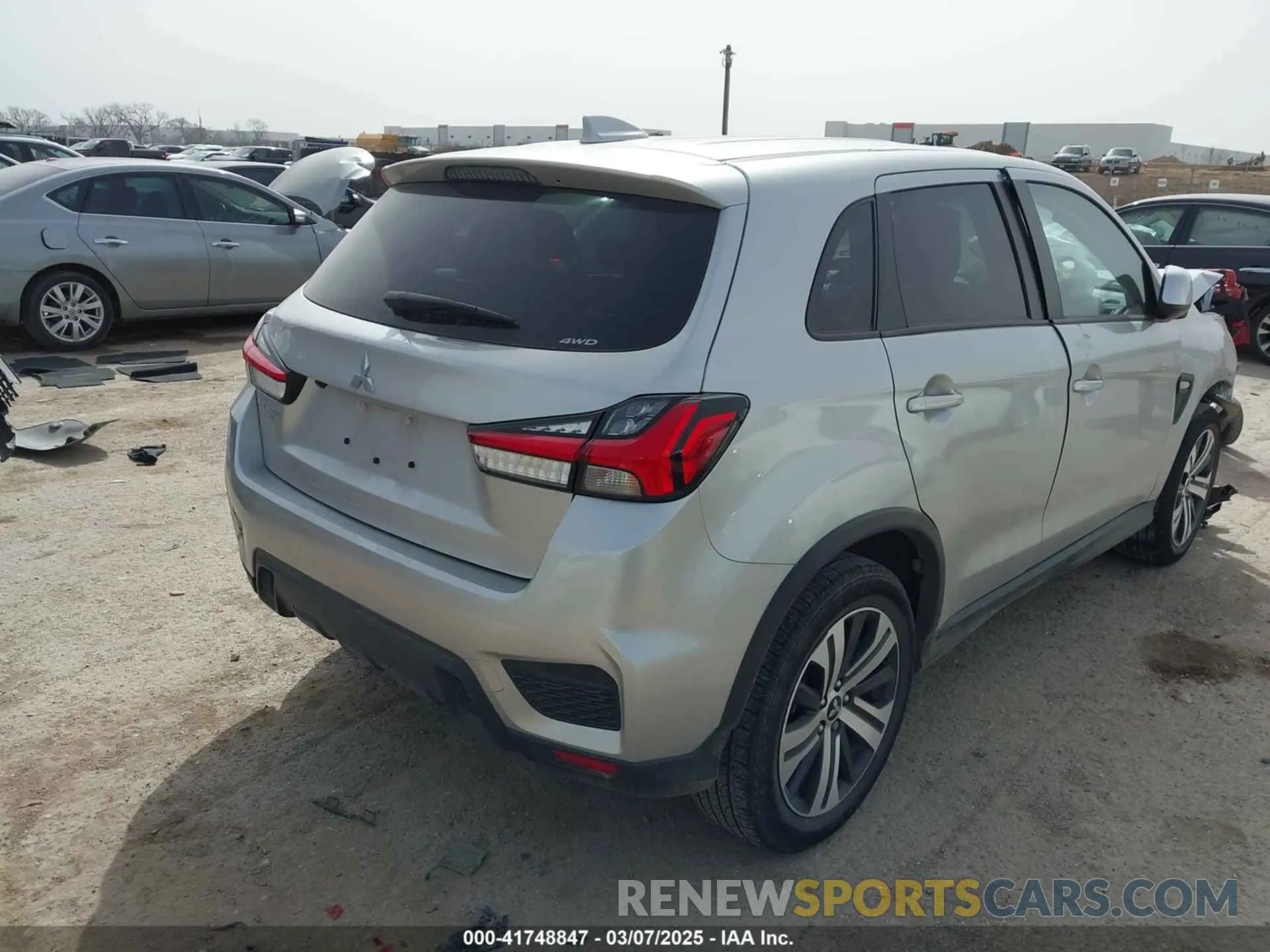 4 fotografías del automóvil dañado JA4ARUAU0PU016926 MITSUBISHI OUTLANDER SPORT 2023