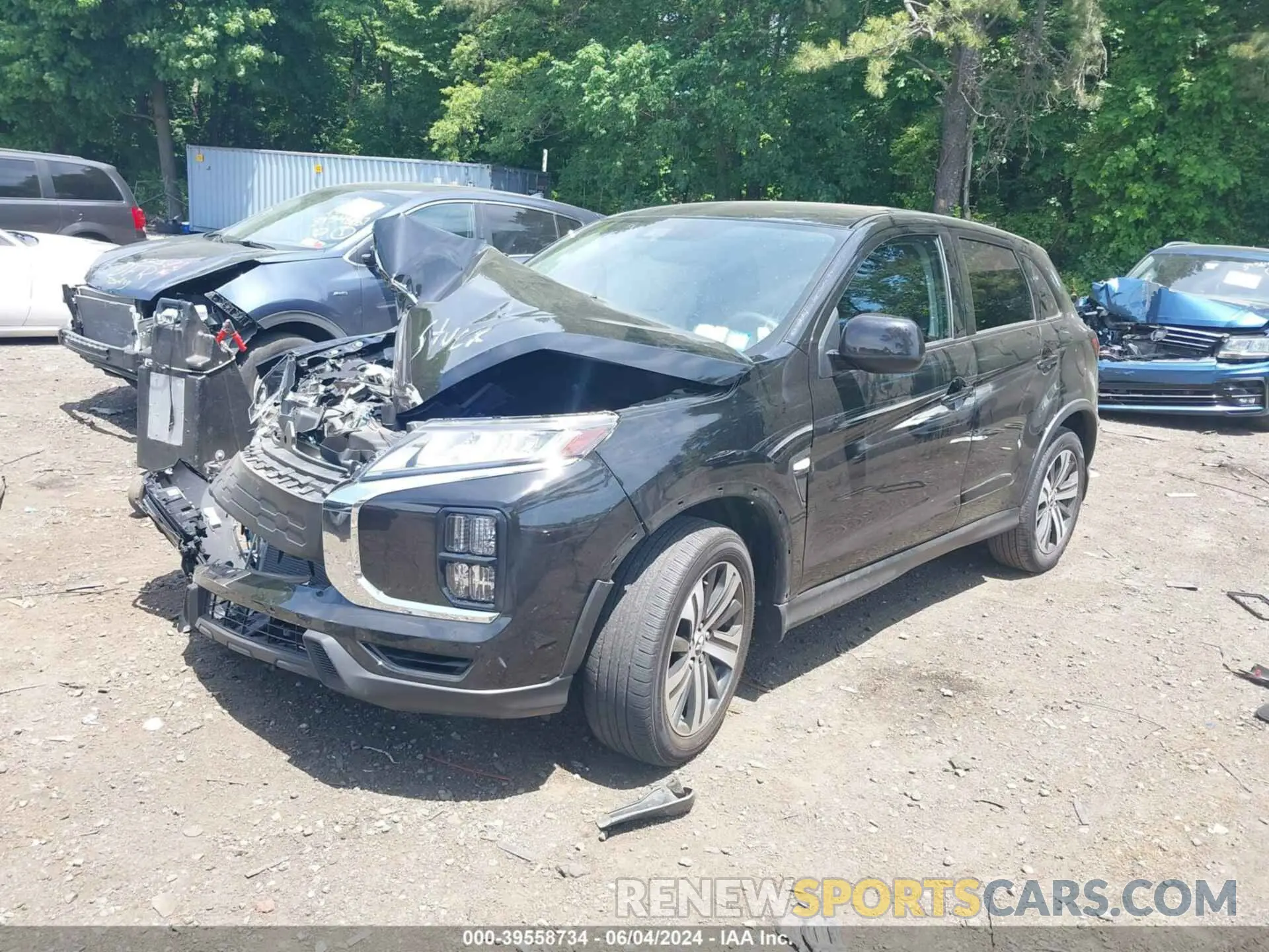 2 fotografías del automóvil dañado JA4ARUAU2PU008729 MITSUBISHI OUTLANDER SPORT 2023