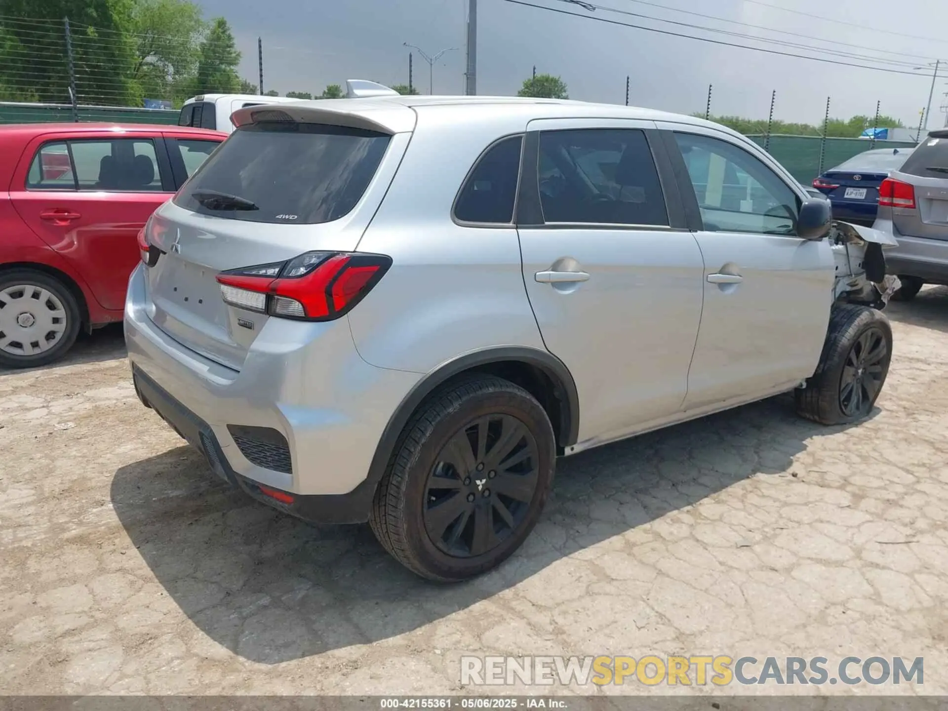 4 fotografías del automóvil dañado JA4ARUAU6RU017646 MITSUBISHI OUTLANDER SPORT 2024