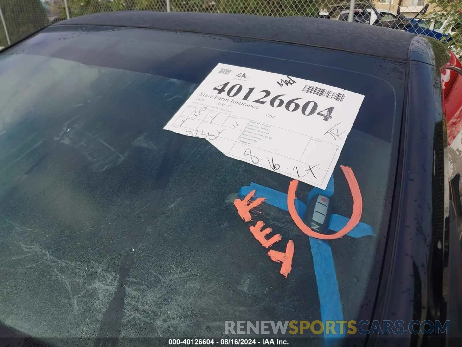 11 fotografías del automóvil dañado JN1AZ4EH1LM822208 NISSAN 370Z 2020