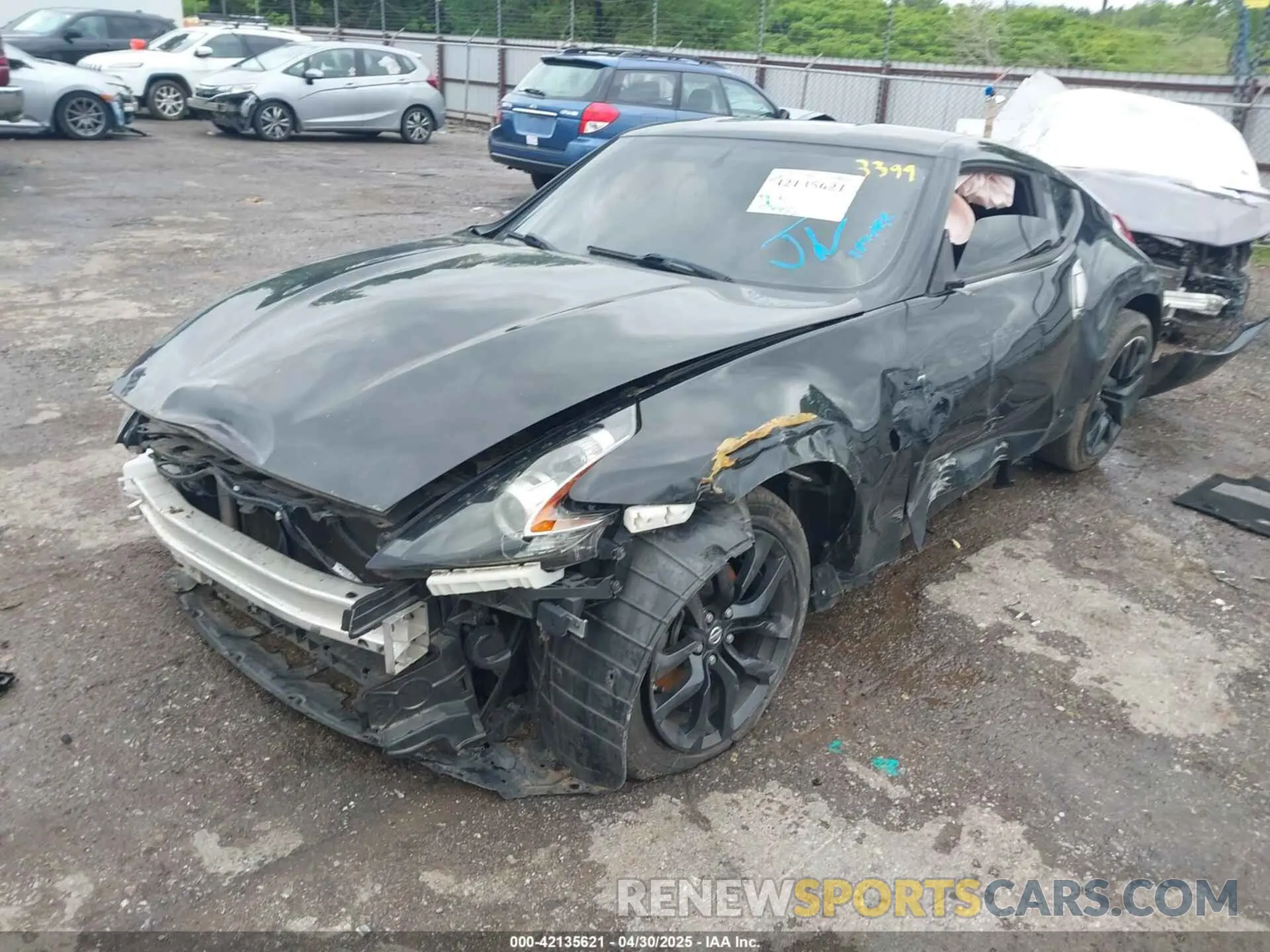 2 fotografías del automóvil dañado JN1AZ4EH6LM823399 NISSAN 370Z 2020